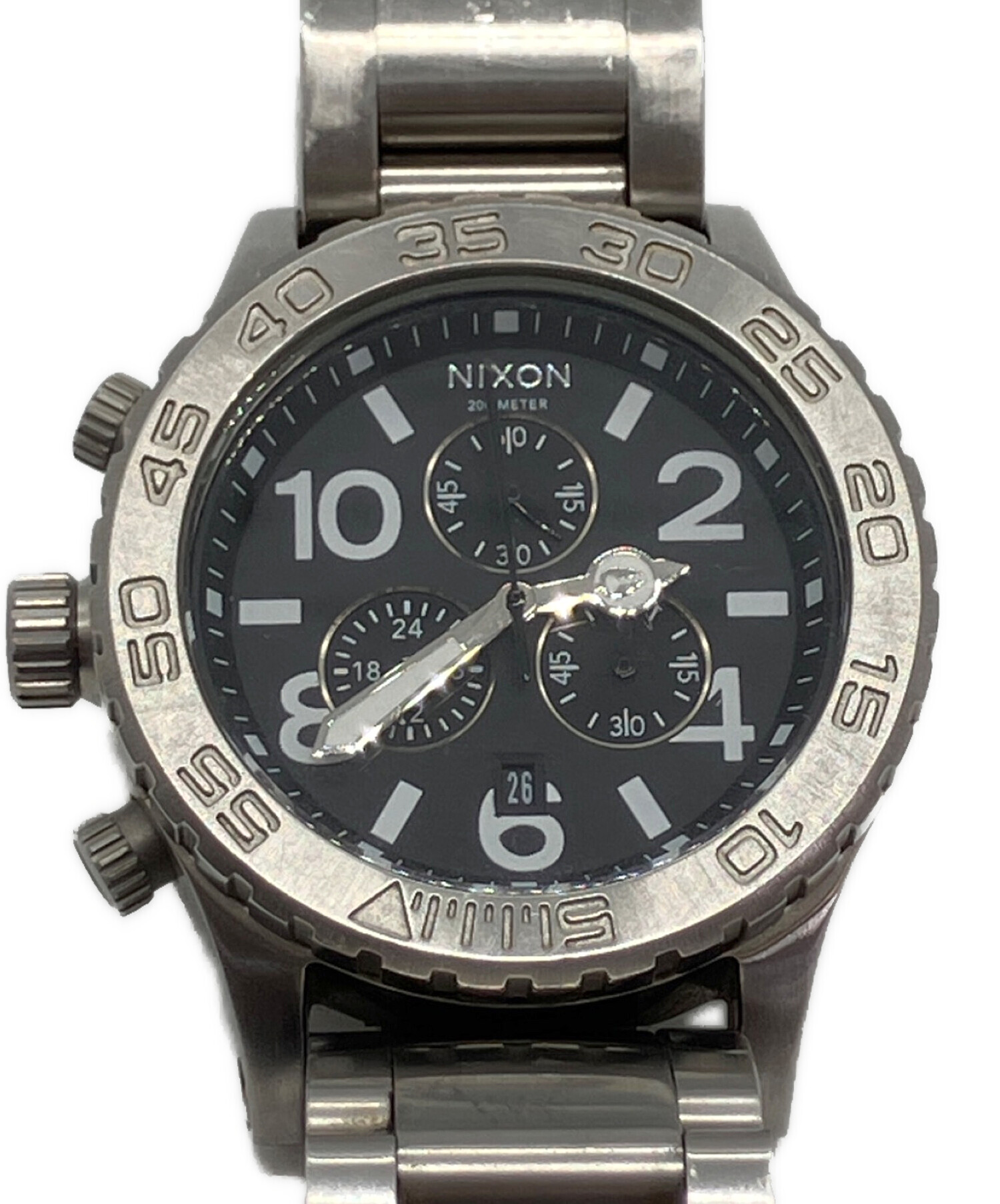 中古・古着通販】NIXON (ニクソン) クロノグラフ ブラック｜ブランド