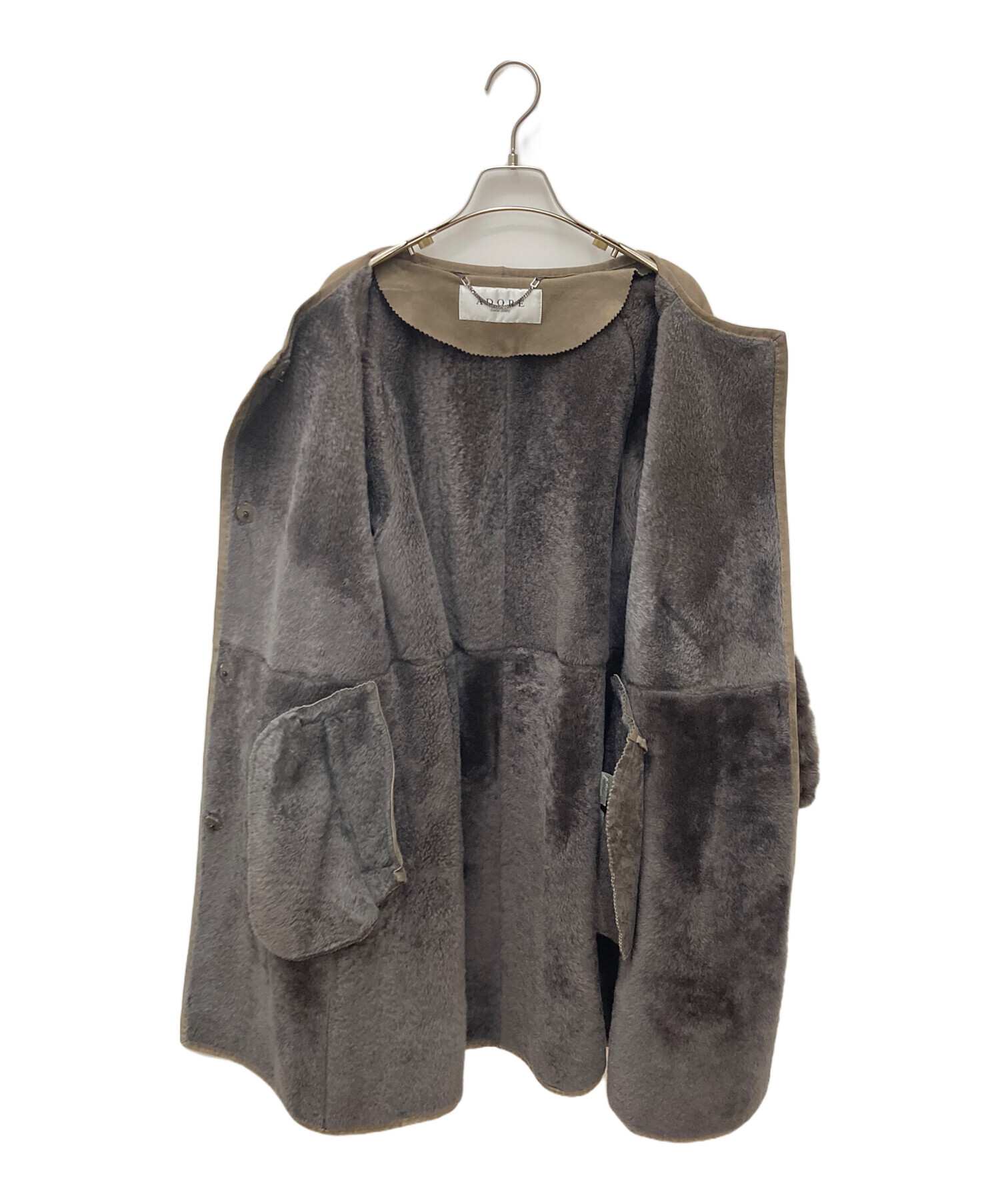 中古・古着通販】ADORE (アドーア) ムートンコート ブラウン サイズ:38