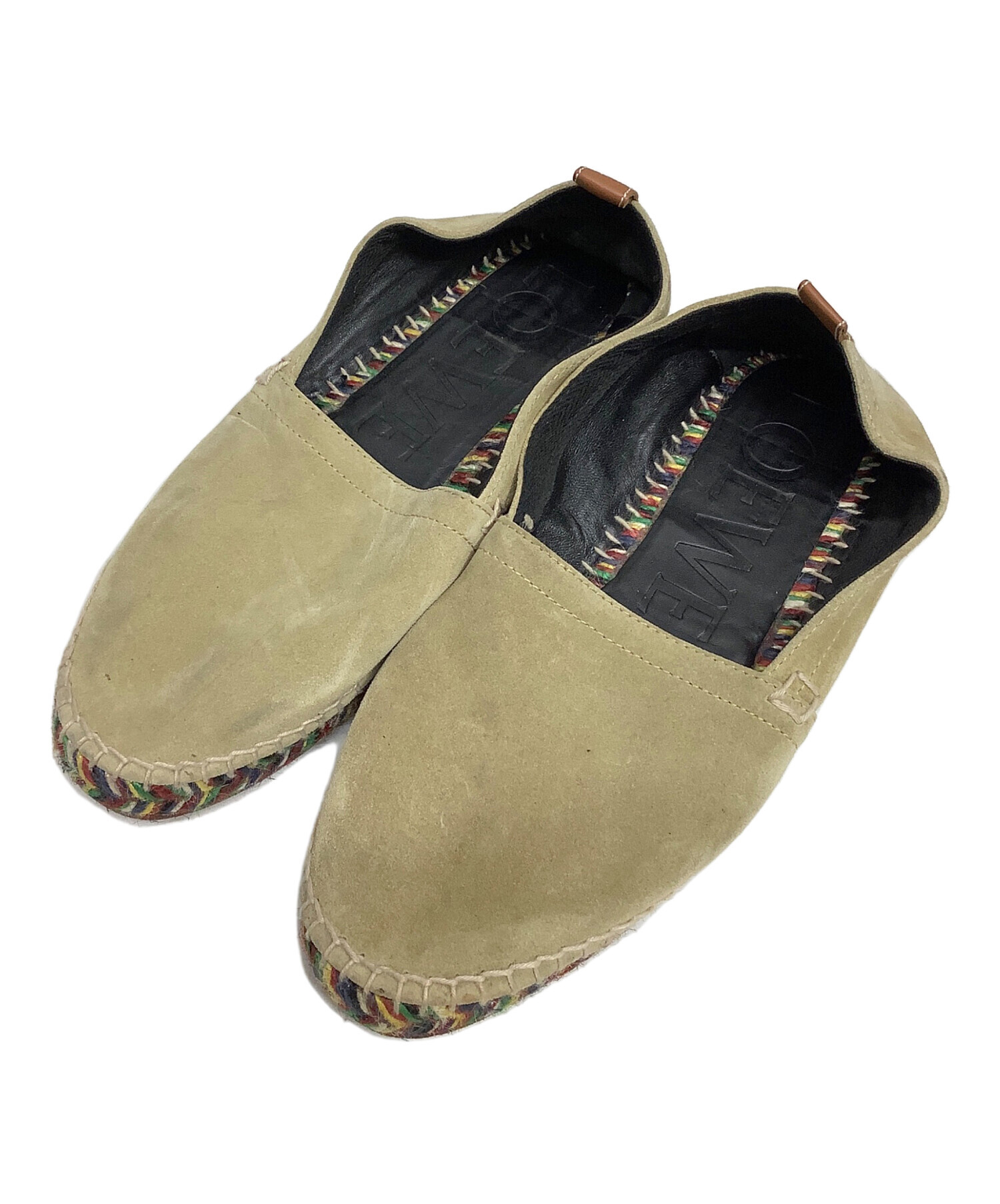 美品 LOEWE・エスパドリーユ 中古・古着通販】LOEWE (ロエベ) スエードエスパドリーユ ベージュ