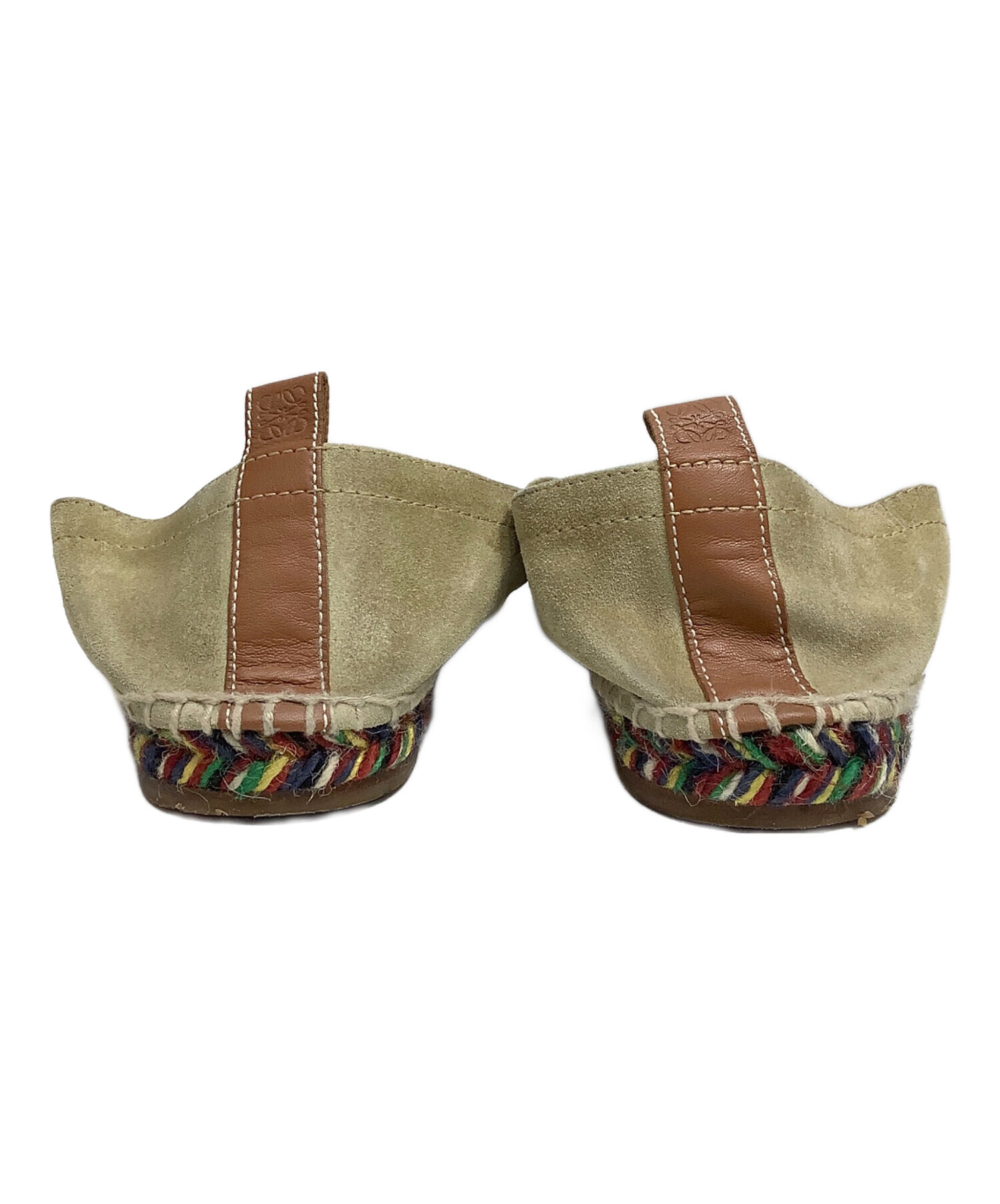 美品 LOEWE・エスパドリーユ 中古・古着通販】LOEWE (ロエベ) スエードエスパドリーユ ベージュ