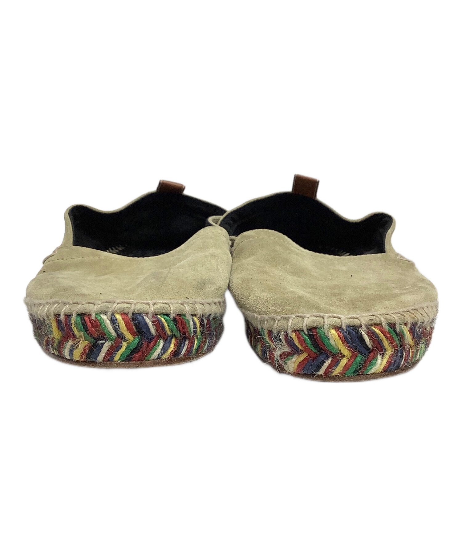 中古・古着通販】LOEWE (ロエベ) スエードエスパドリーユ ベージュ