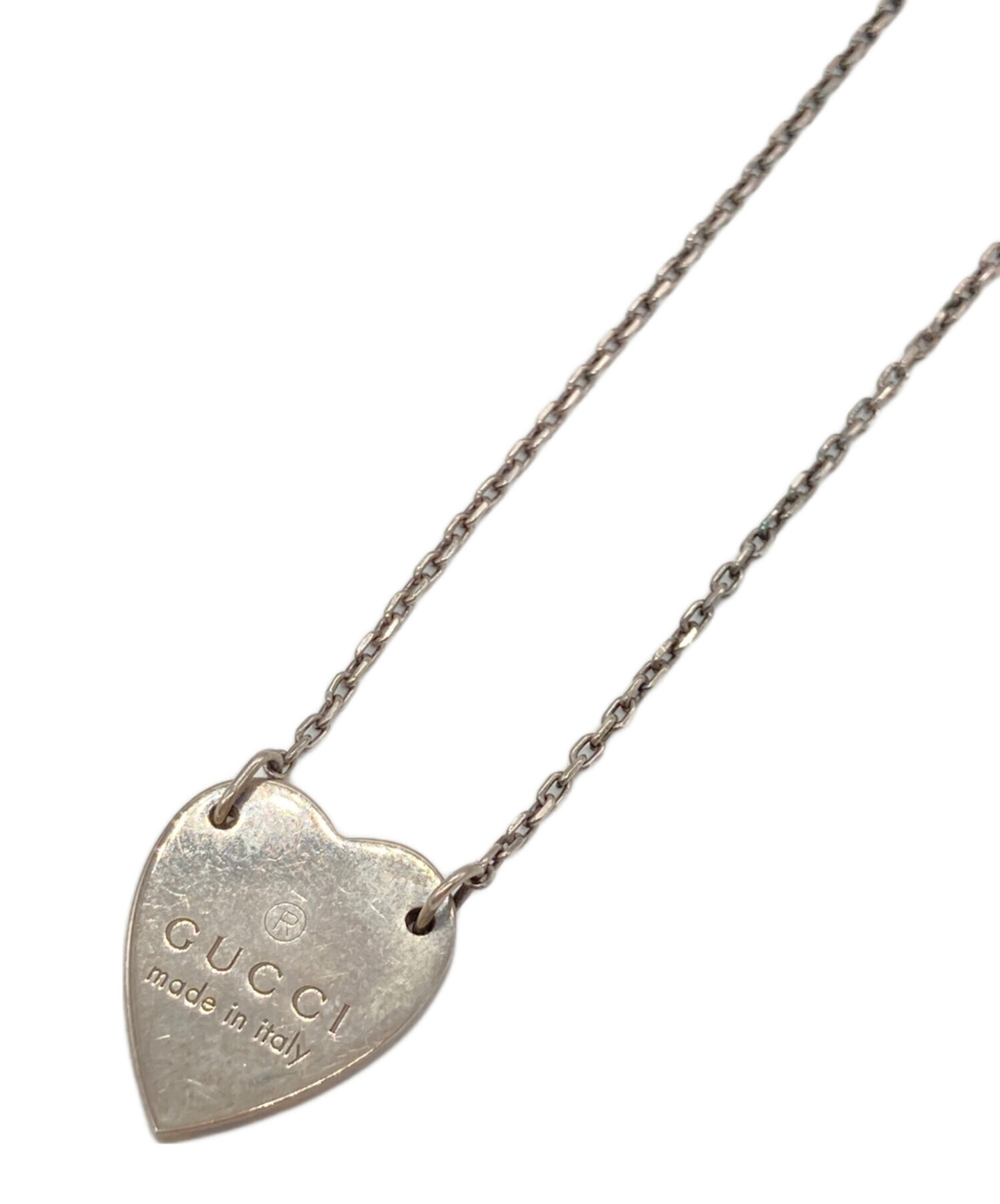 中古・古着通販】GUCCI (グッチ) トレードマーク ハート ペンダント付 