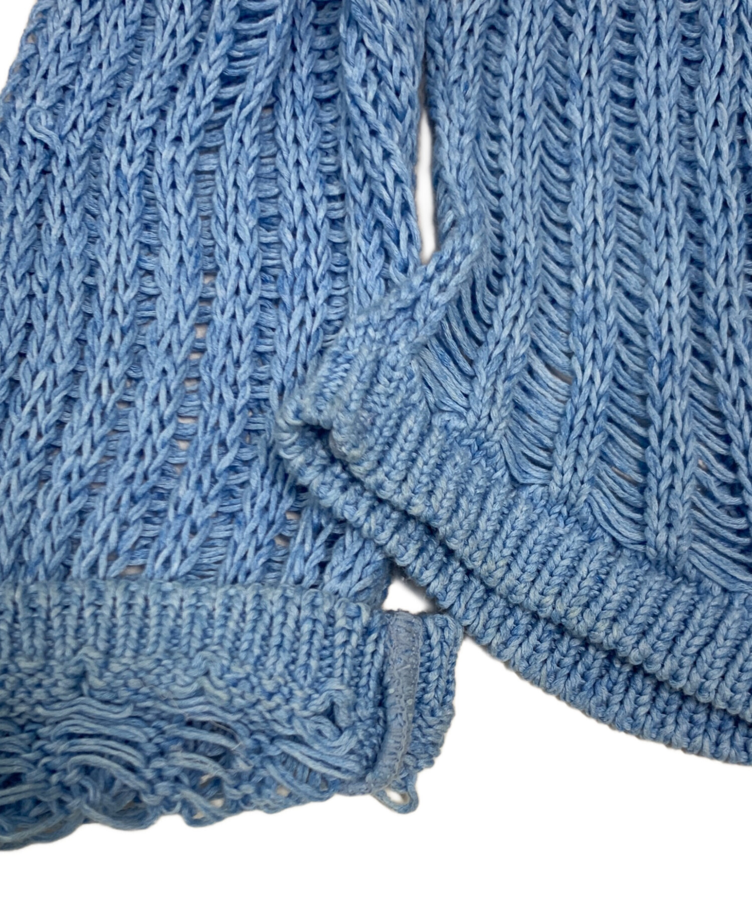 NVRFRGT グレー カーディガン 網目　ニット　ネバーフォーゲットセーター NVRFRGT グレー カーディガン 網目 ニット ネバーフォーゲット