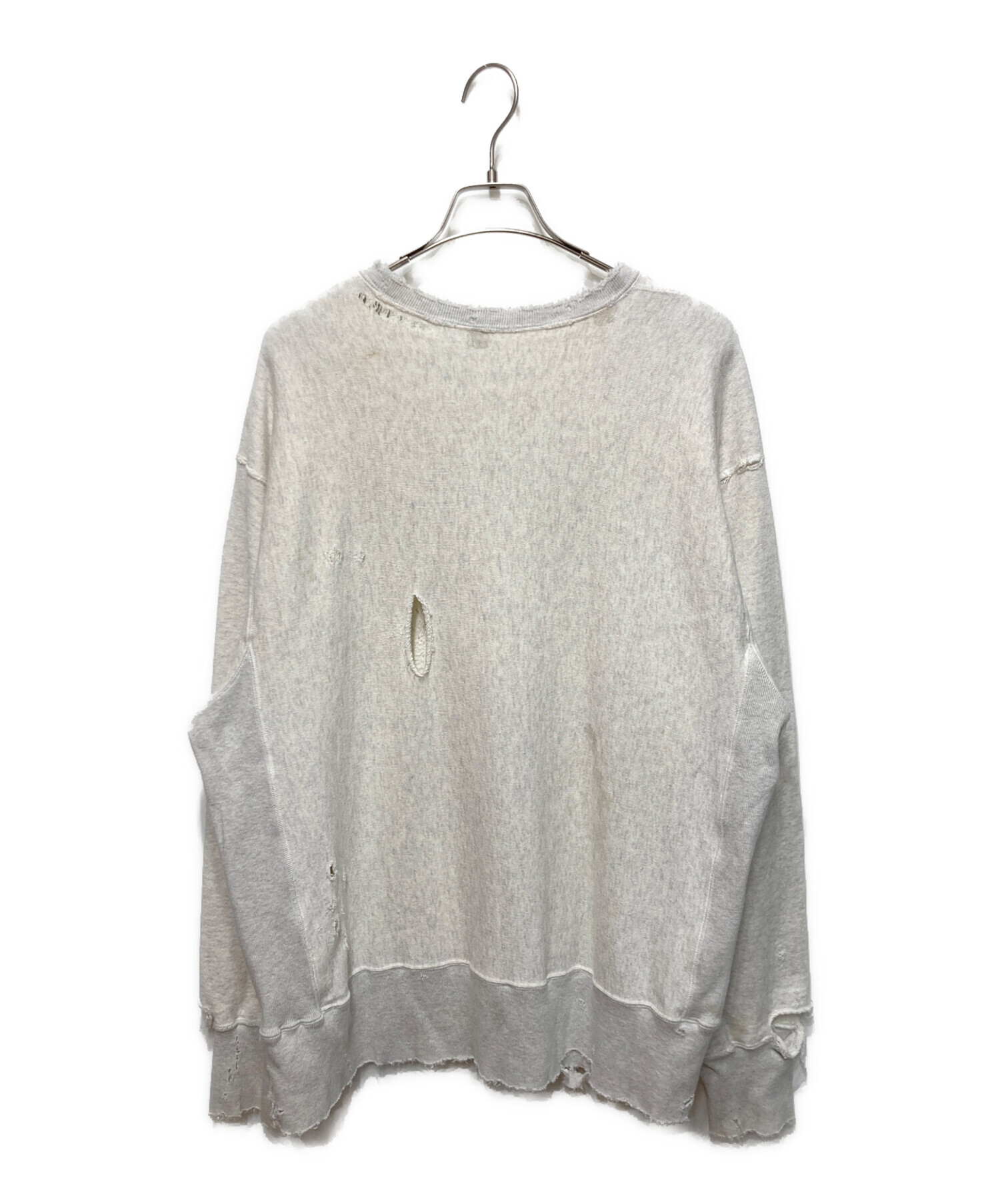 中古・古着通販】ANCELLM (アンセルム) CRASH CREWNECK SWEAT SHIRT 