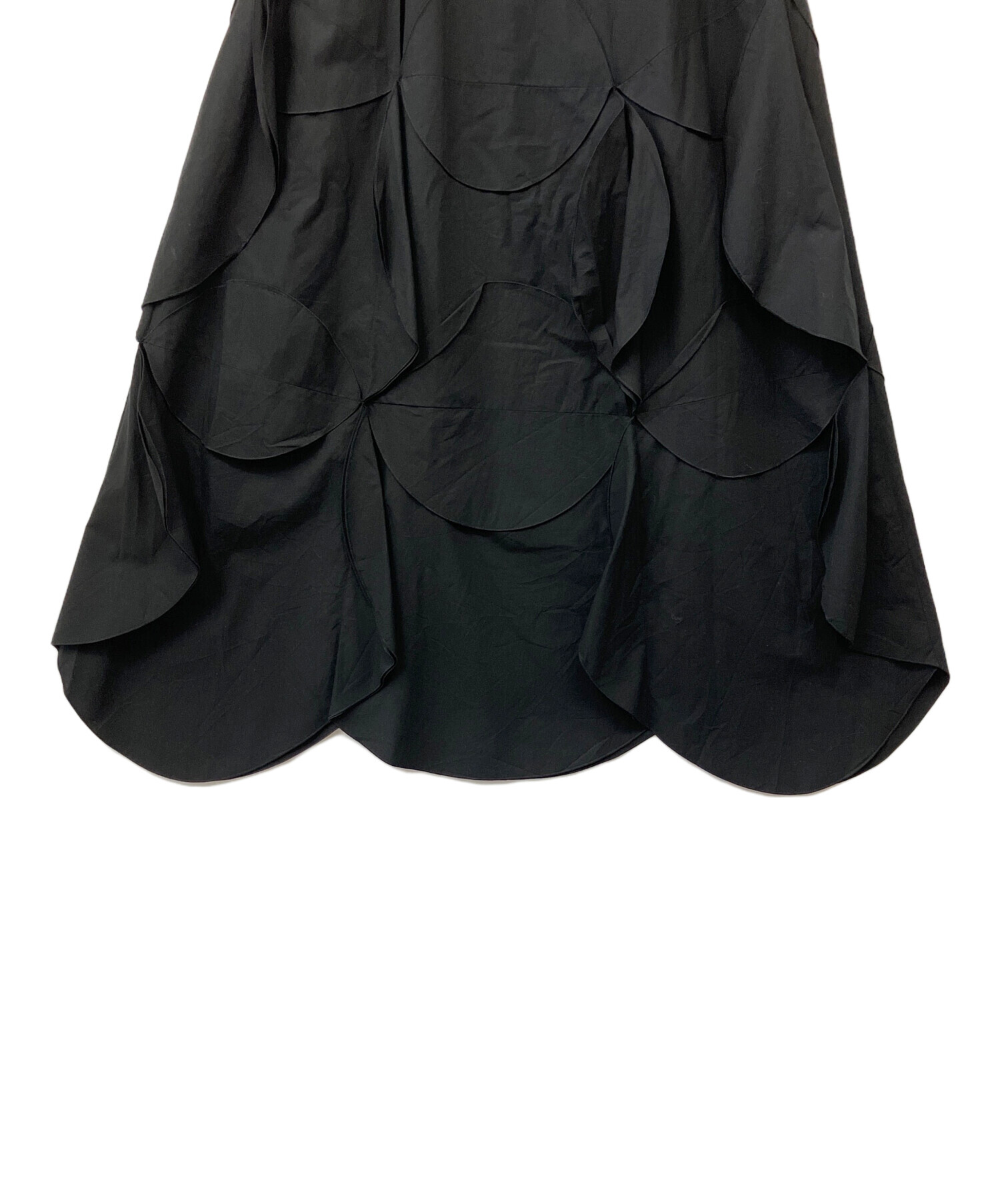 中古・古着通販】ENFOLD (エンフォルド) スローバースカート ブラック