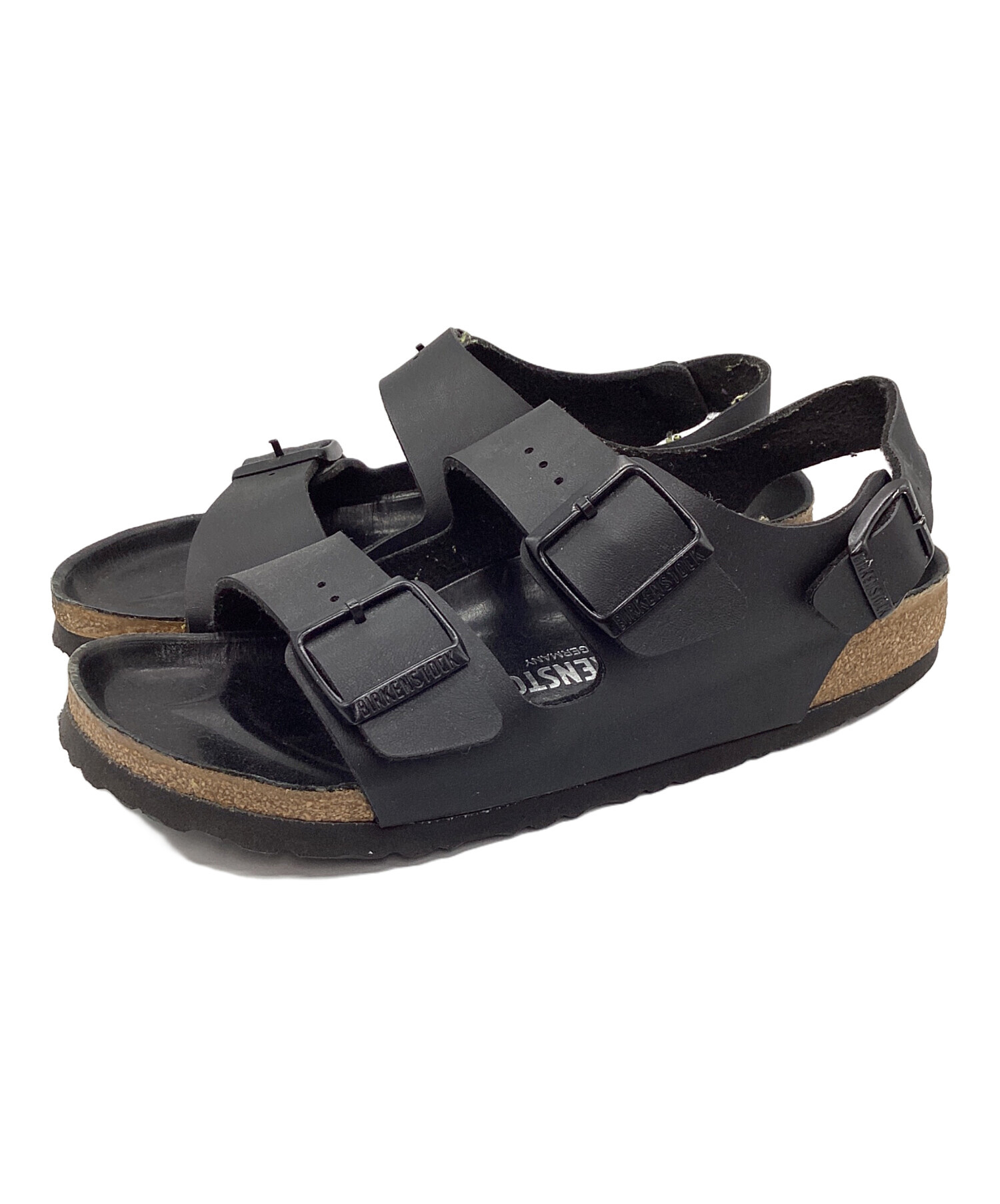 BIRKENSTOCK ビルケンシュトック サンダル 25cm 黒 【古着】【中古】【送料無料】 中古・古着通販】BIRKENSTOCK (ビルケンシュトック) サンダル ブラック
