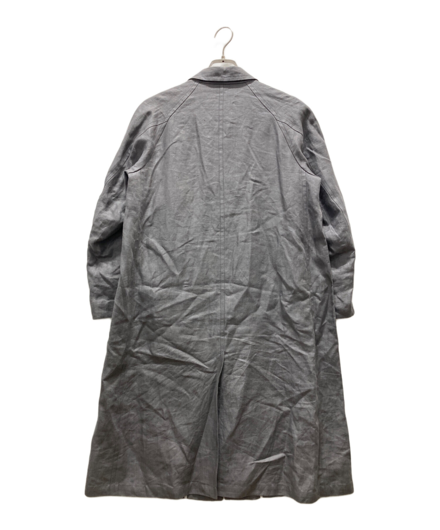 中古・古着通販】SCYE (サイ) リネンコート グレー サイズ:S｜ブランド