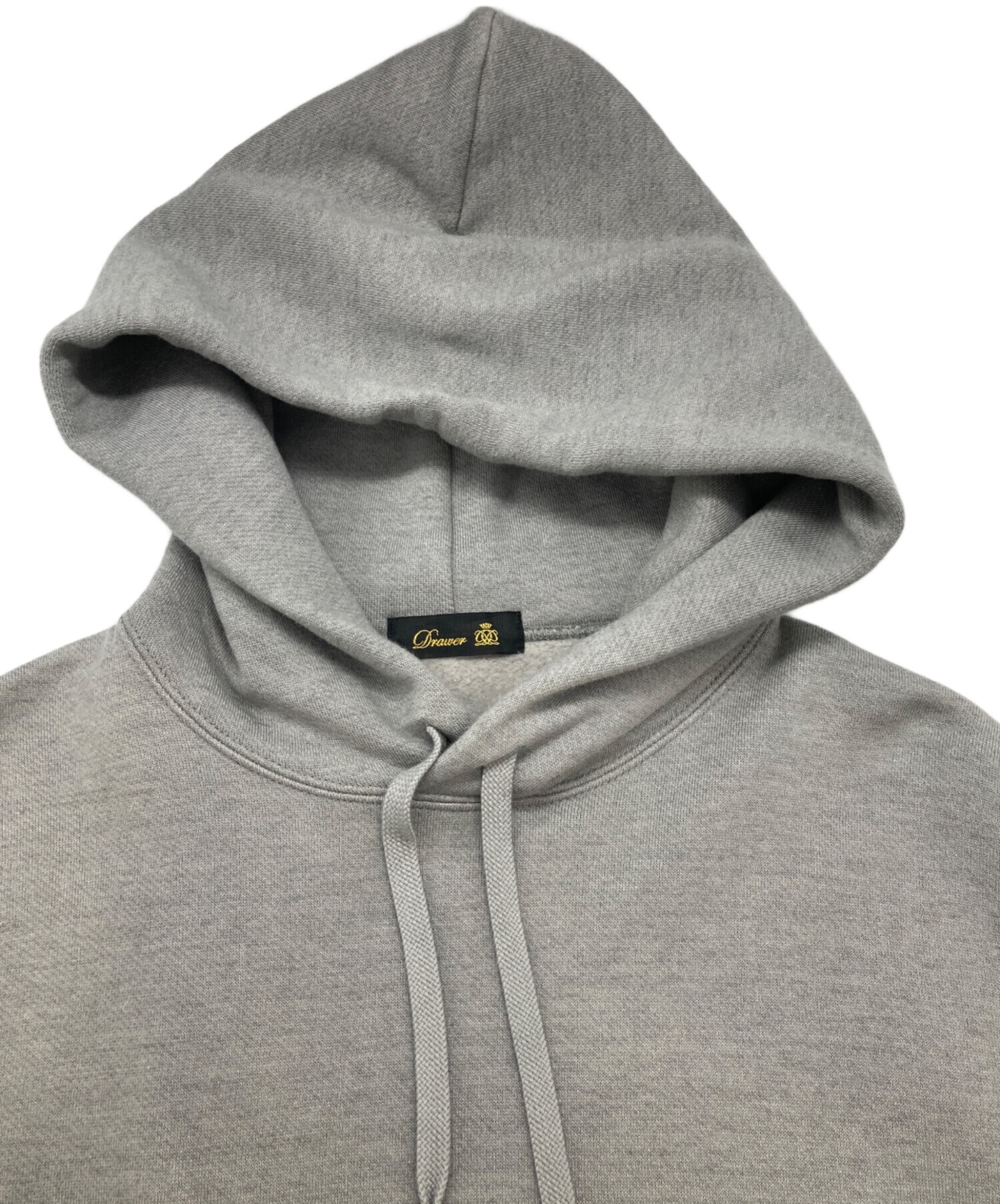 DRAWER◇パーカー/42/コットン/GRY/無地 Drawerコットンカシミヤ裏毛 