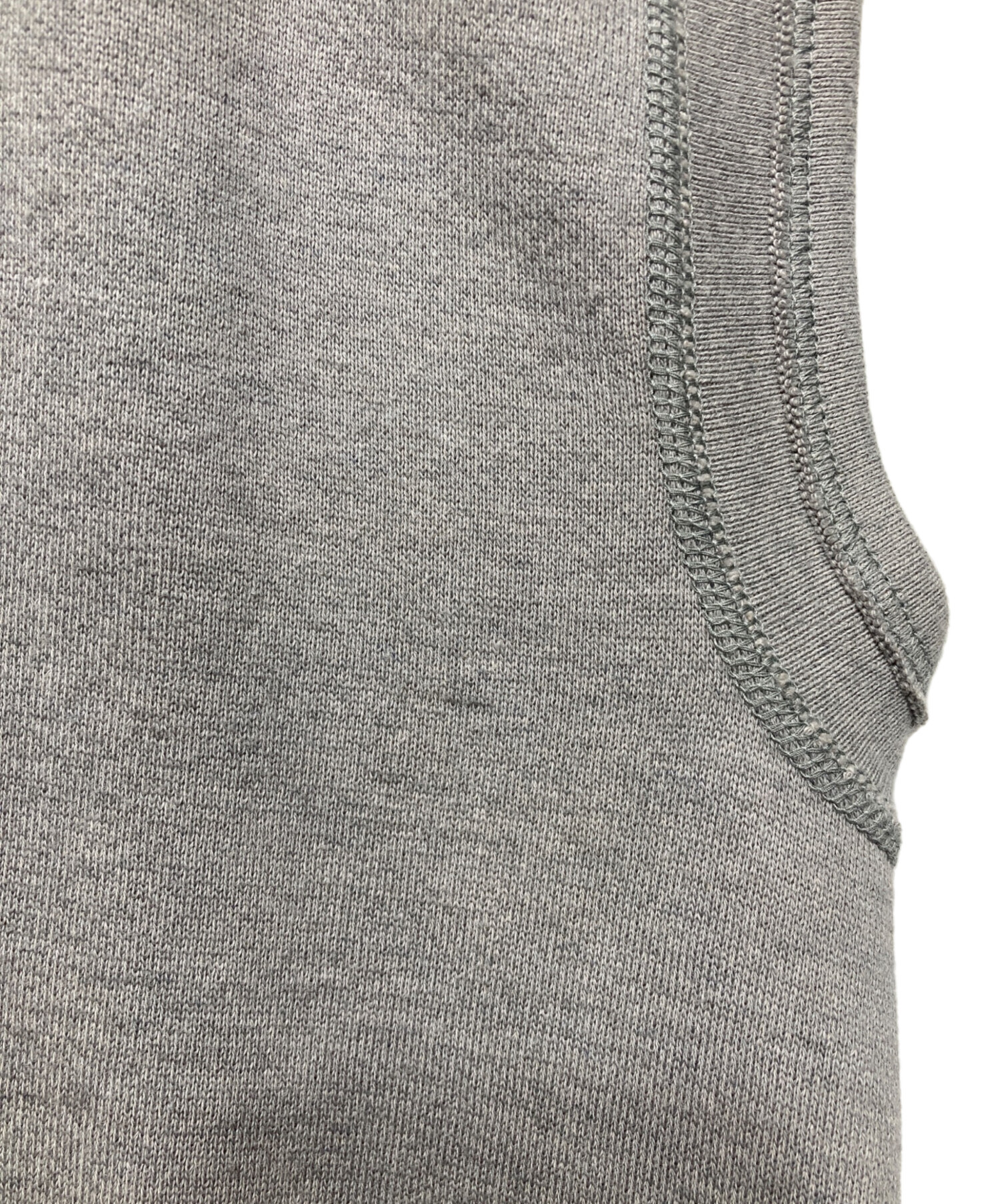中古・古着通販】DRAWER (ドゥロワー) コットンカシミヤノースリーブ裏