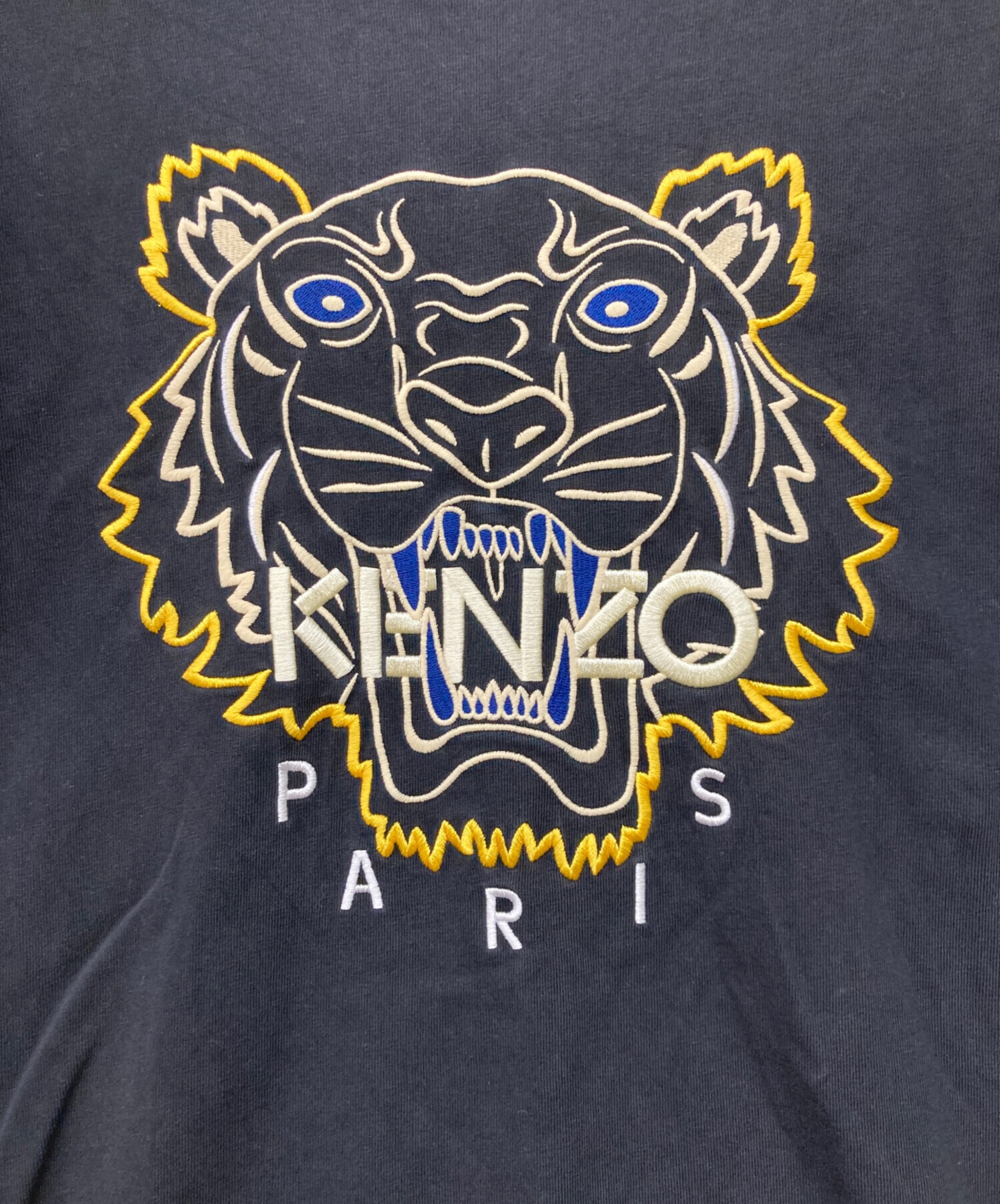 中古・古着通販】KENZO (ケンゾー) タイガー刺繍Tシャツ ブラック 