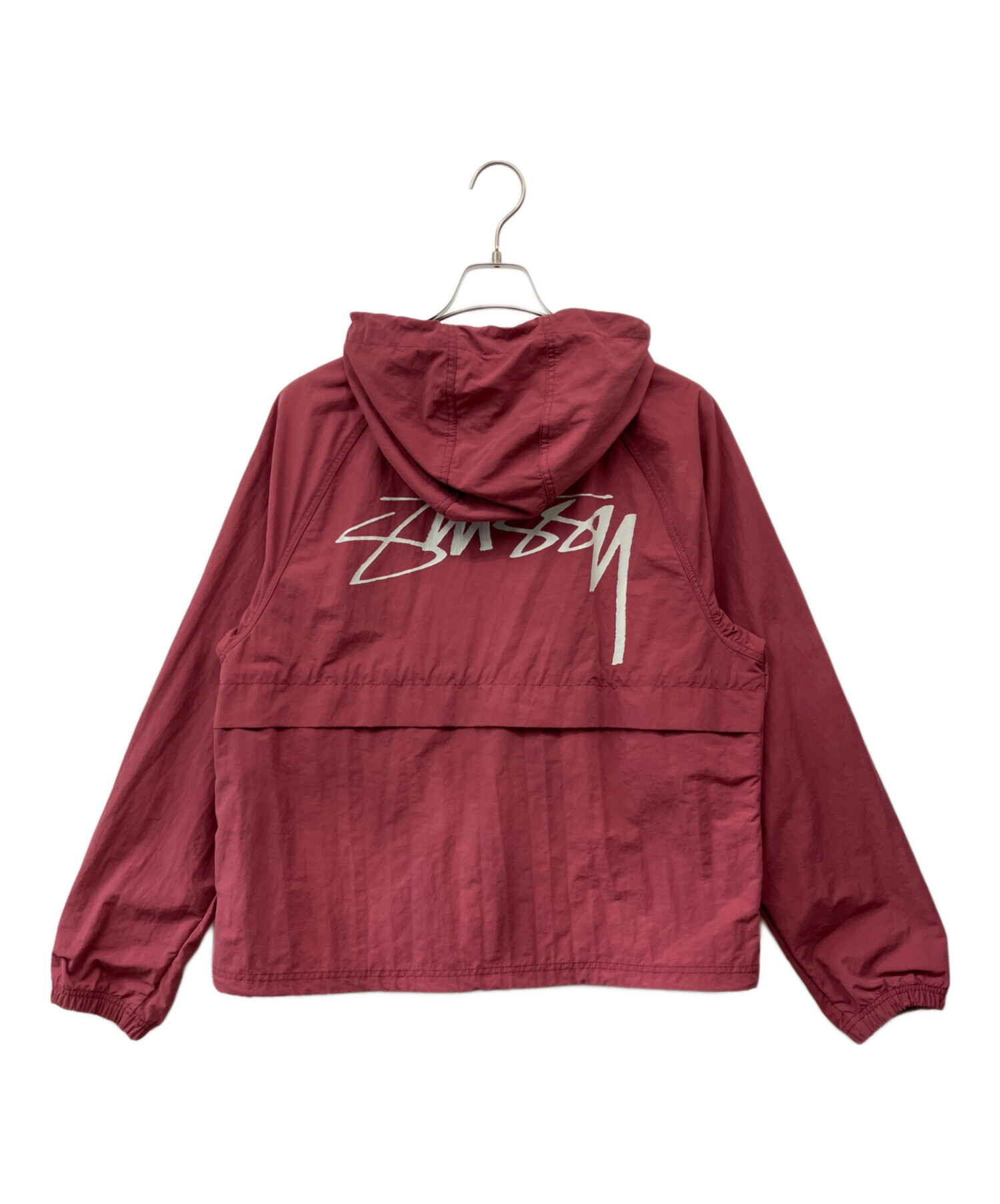 Stussy シェルジャケット　赤 中古・古着通販】stussy (ステューシー) WAVE DYE BEACH SHELL JACKET