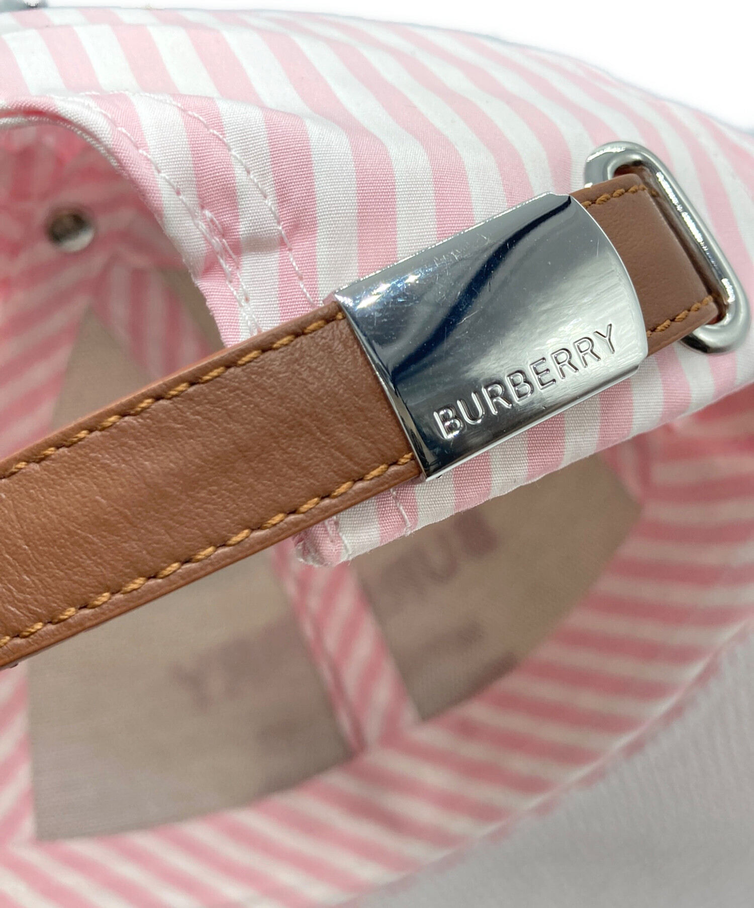 中古・古着通販】BURBERRY (バーバリー) キャップ ピンク｜ブランド