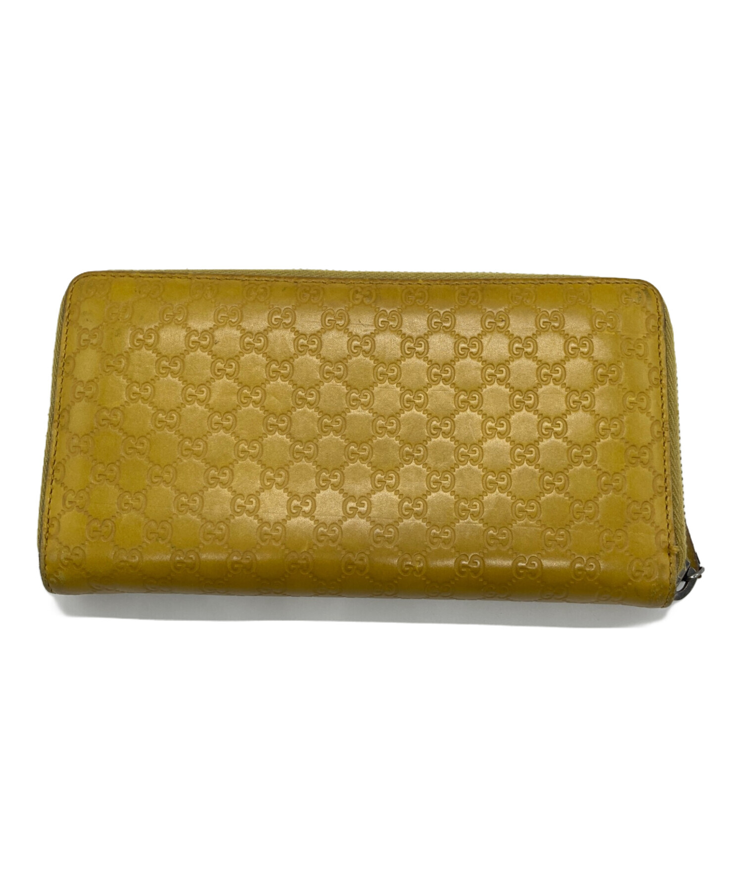 GUCCI イエロー レザー 長財布　グッチ　バンブー美品 中古・古着通販】GUCCI (グッチ) 長財布 イエロー｜ブランド・古着通販