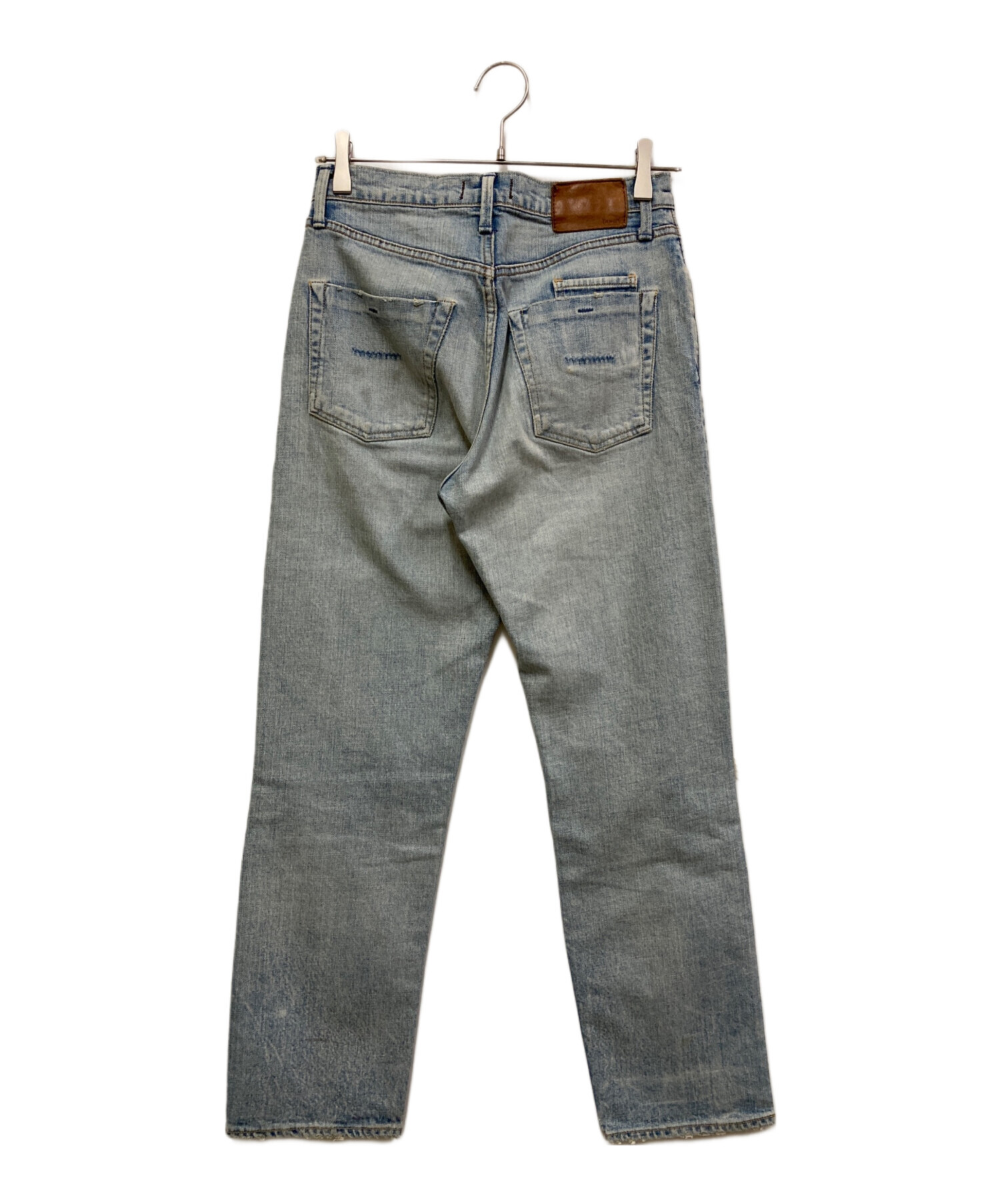 中古・古着通販】YANUK (ヤヌーク) クラッシュデニムパンツ インディゴ