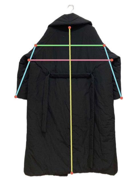 中古・古着通販】ROCHAS (ロシャス) パテッドコート ブラック サイズ:L