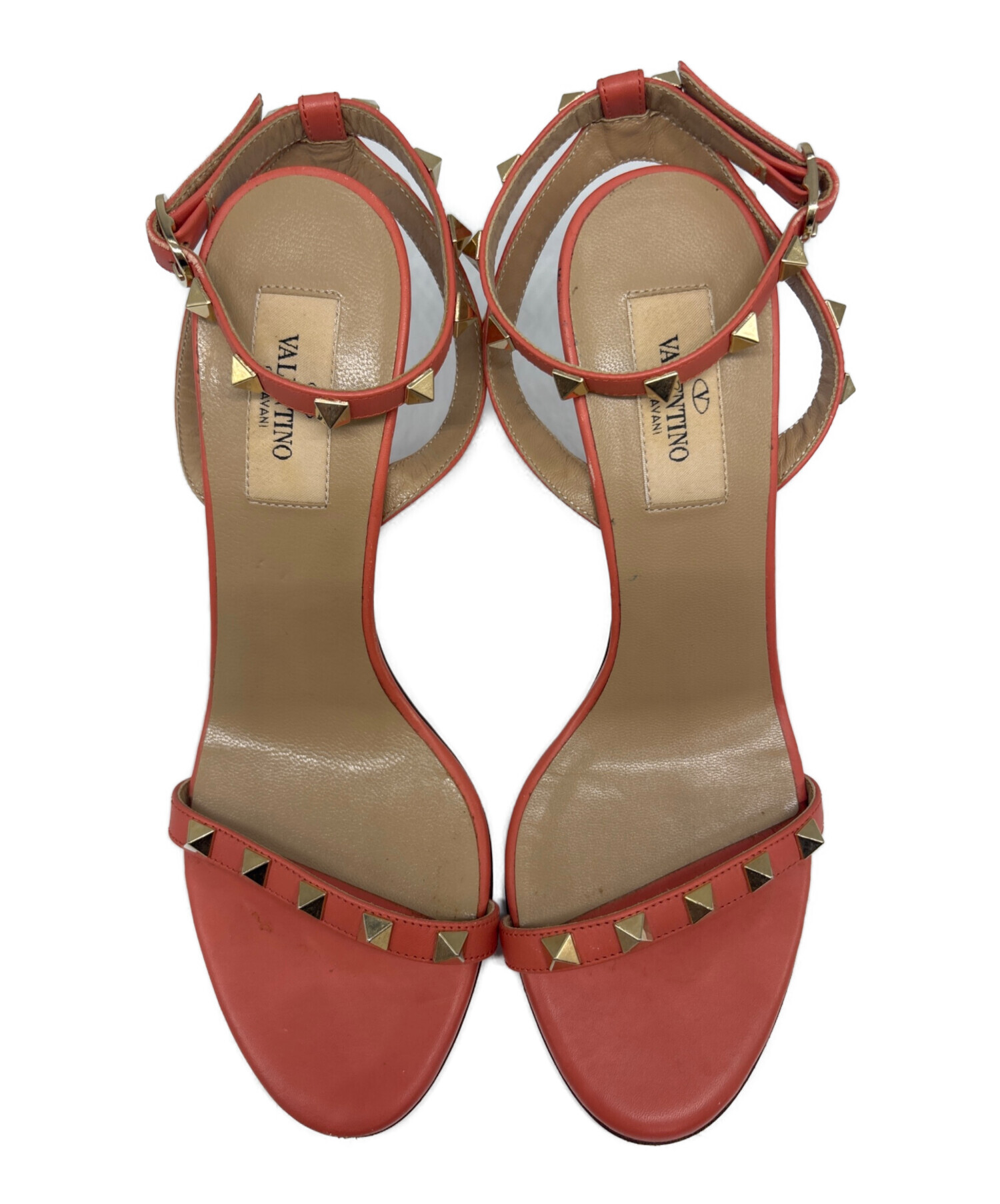 ヴァレンティノガラバーニ ロックスタッズ アンクルストラップ パンプス 中古・古着通販】VALENTINO GARAVANI (ヴァレンティノ・ガラヴァーニ