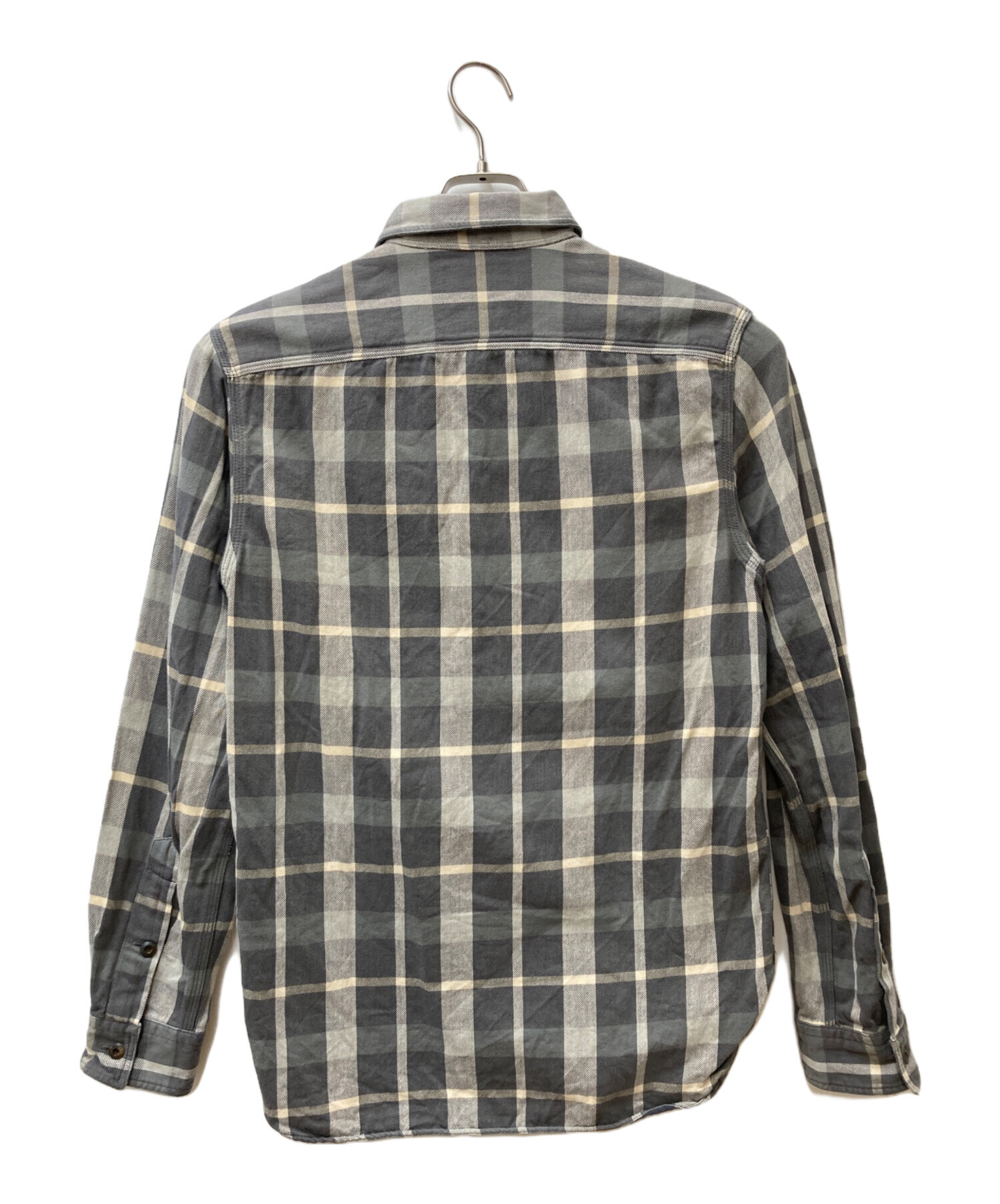 中古・古着通販】RRL (ダブルアールエル) チェックシャツ グレー 