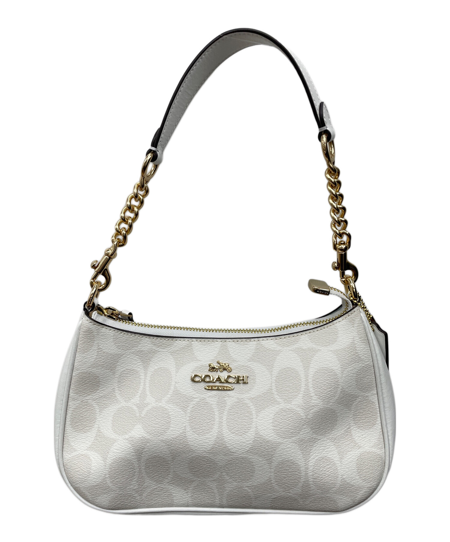 中古・古着通販】COACH (コーチ) テリ ショルダー バッグ ホワイト