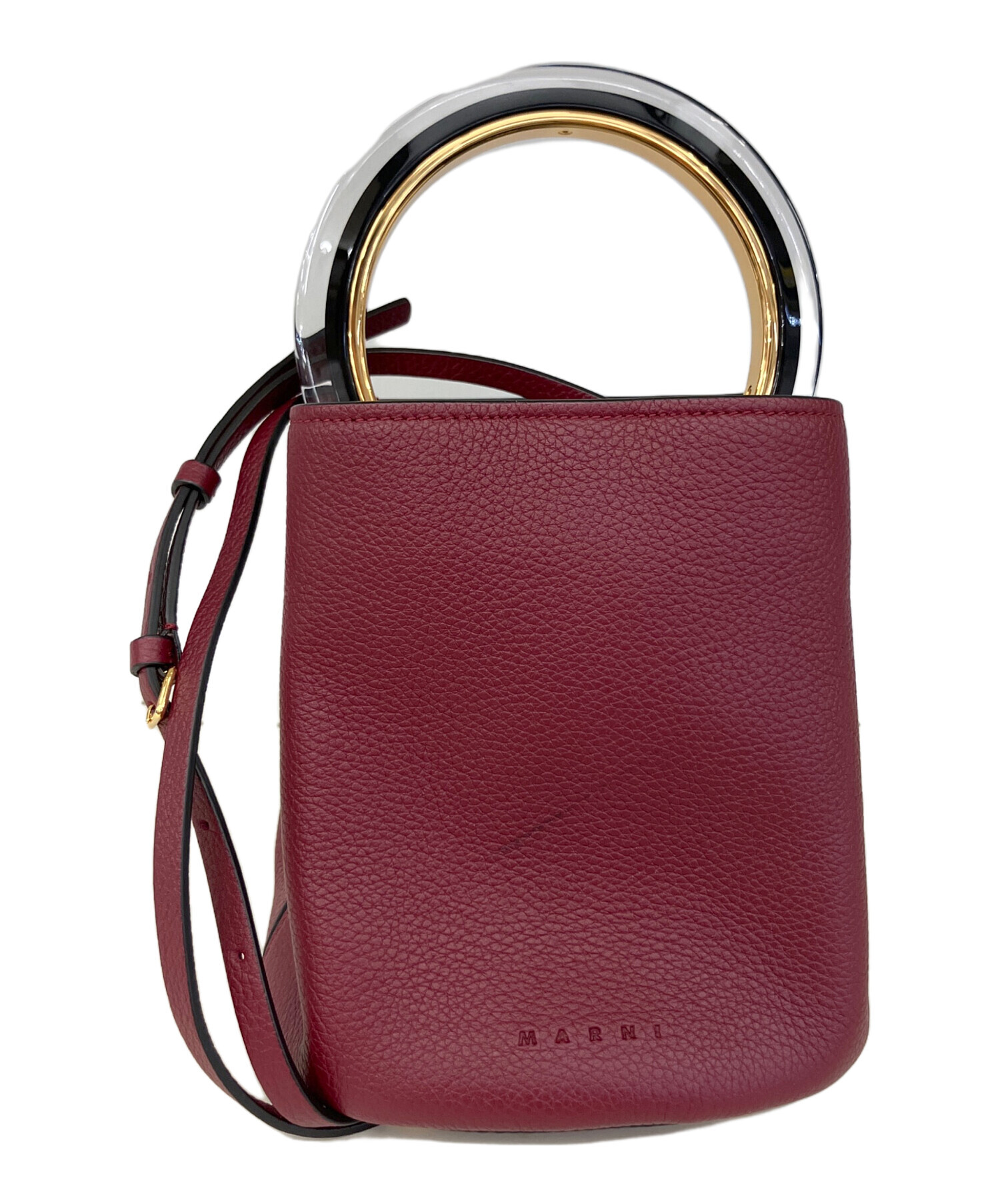 中古・古着通販】MARNI (マルニ) パニエ2WAYバケットバッグ ボルドー 