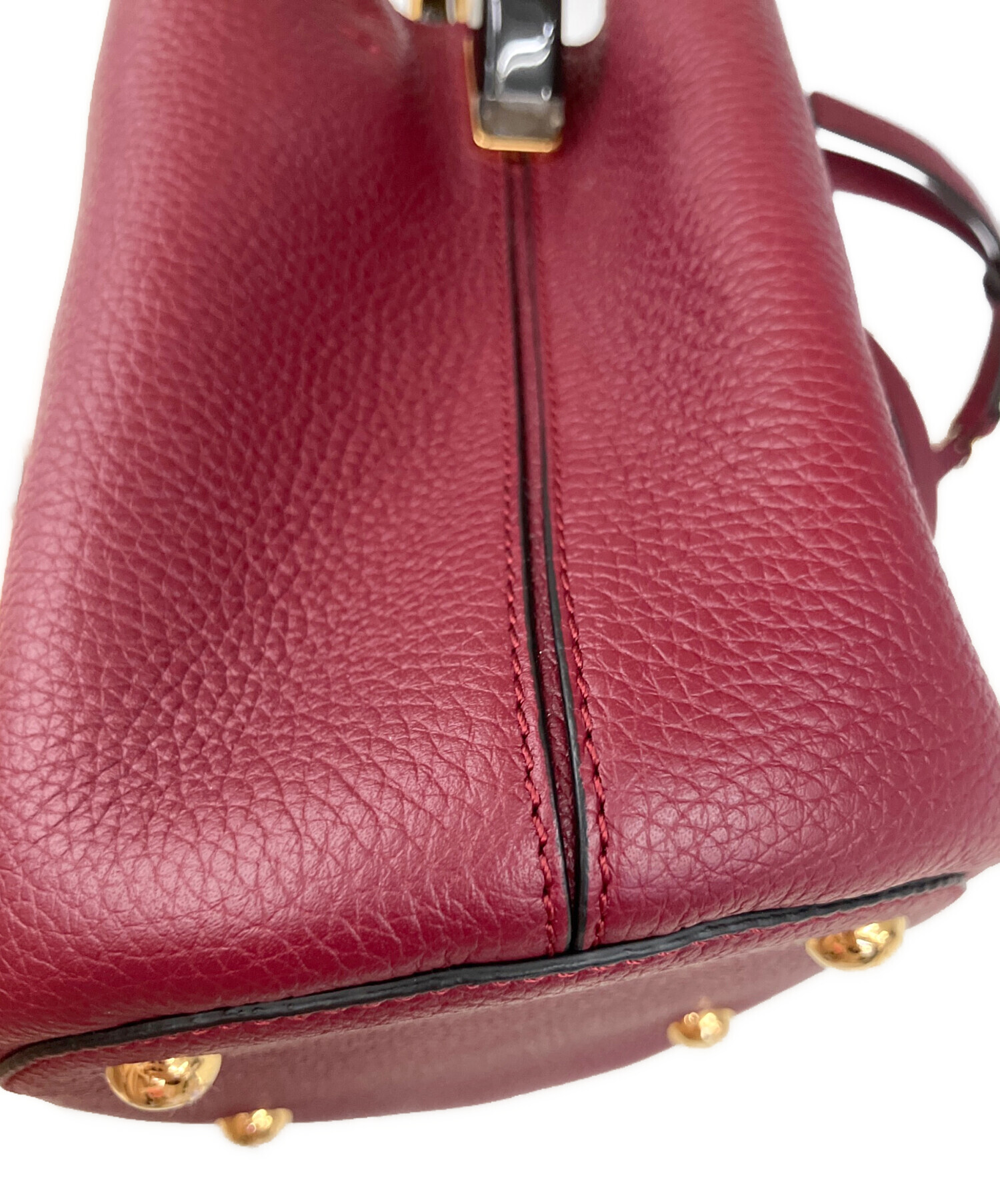 中古・古着通販】MARNI (マルニ) パニエ2WAYバケットバッグ ボルドー