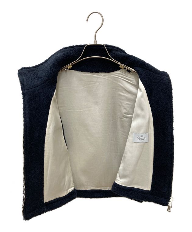 中古・古着通販】URU (ウル) SHEEP BOA ZIP VEST 23FSB02 ネイビー