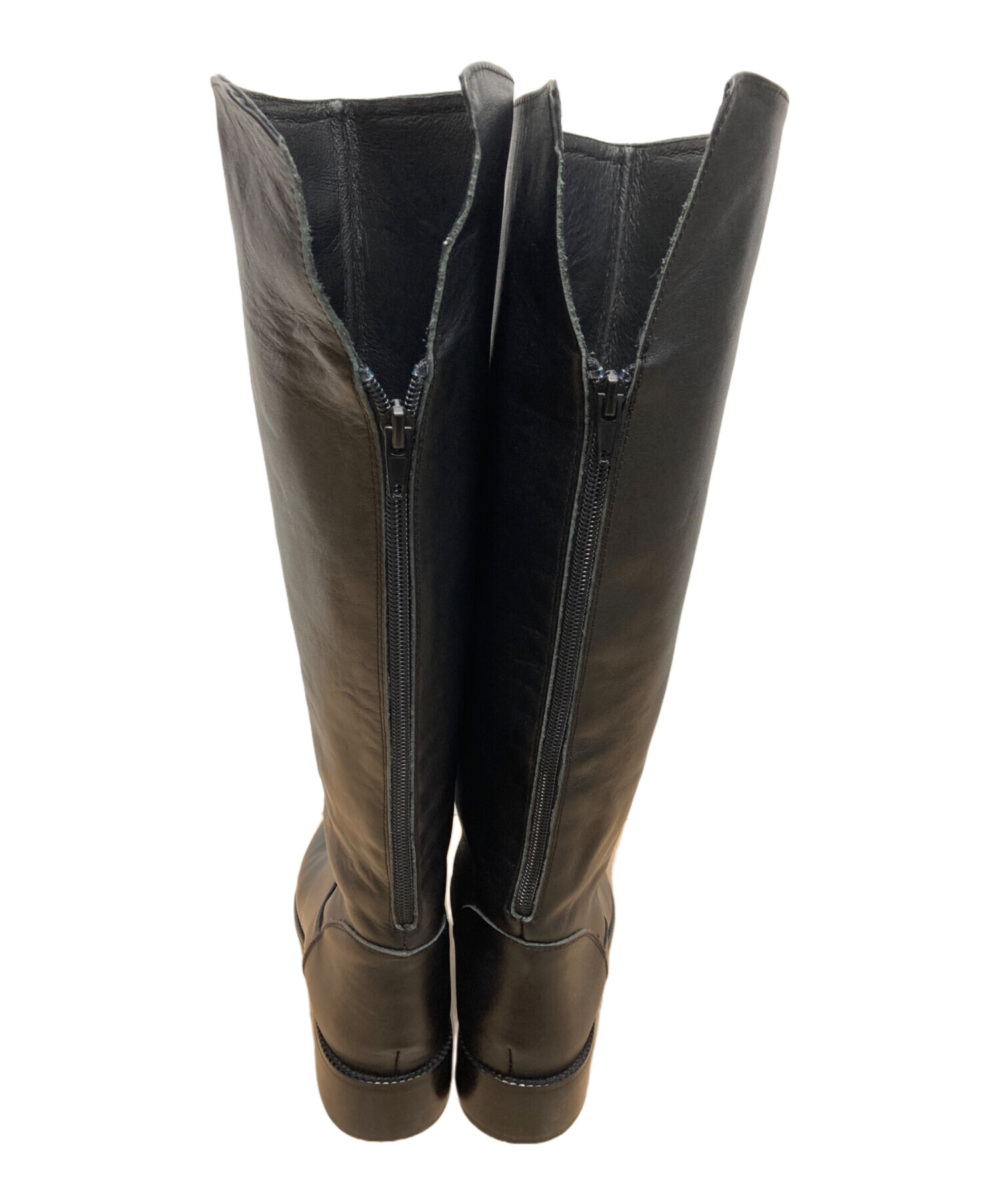 中古・古着通販】REMME (レメ) バックジップロングブーツ ブラック