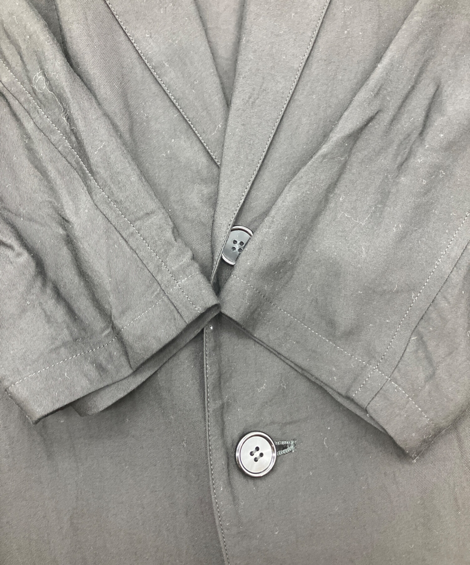 中古・古着通販】LIMI feu (リミフゥ) ロングコート ブラック サイズ:S