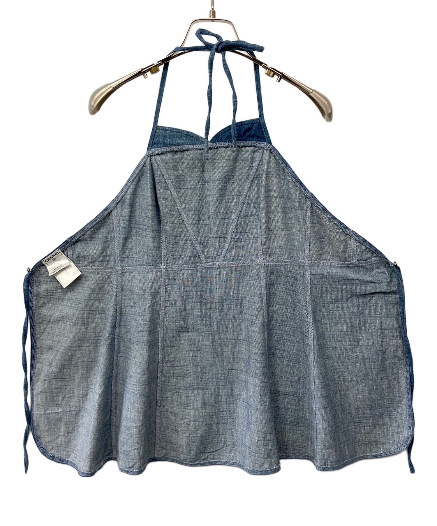 中古・古着通販】CHANEL (シャネル) デニムキャミソール ブルー サイズ