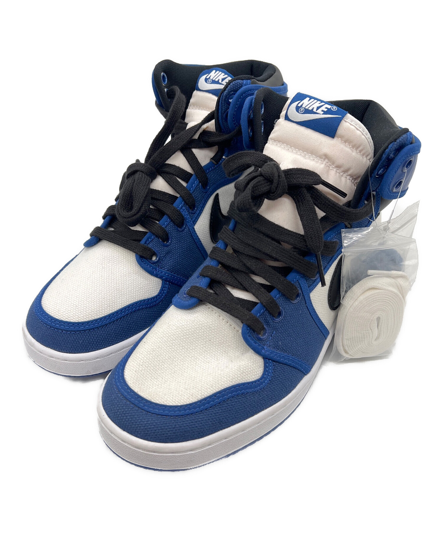 中古・古着通販】NIKE (ナイキ) ハイカットスニーカー ホワイト×ブルー