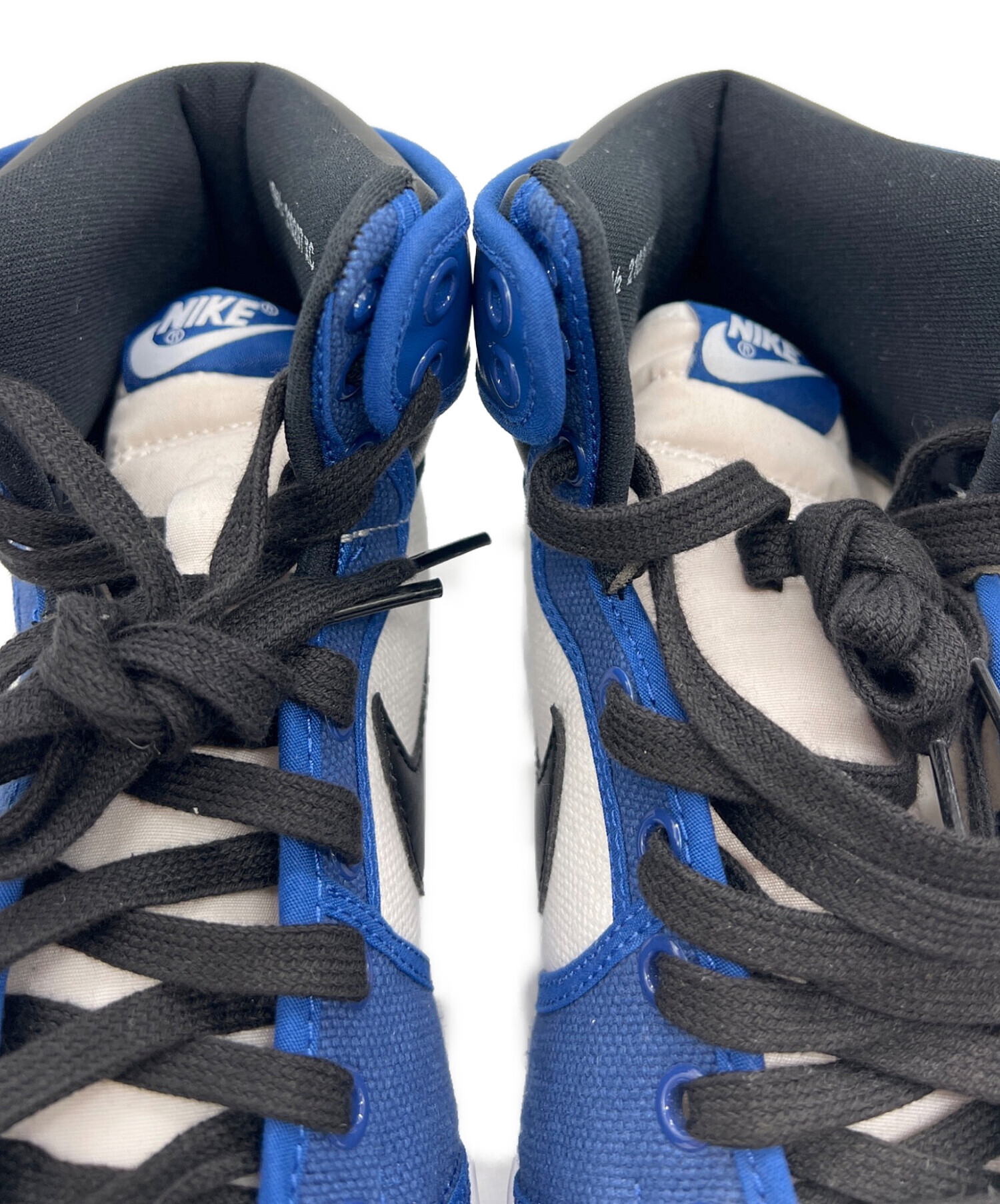 Nike ハイカット スニーカー 青 中古・古着通販】NIKE (ナイキ) ハイカットスニーカー ホワイト×ブルー
