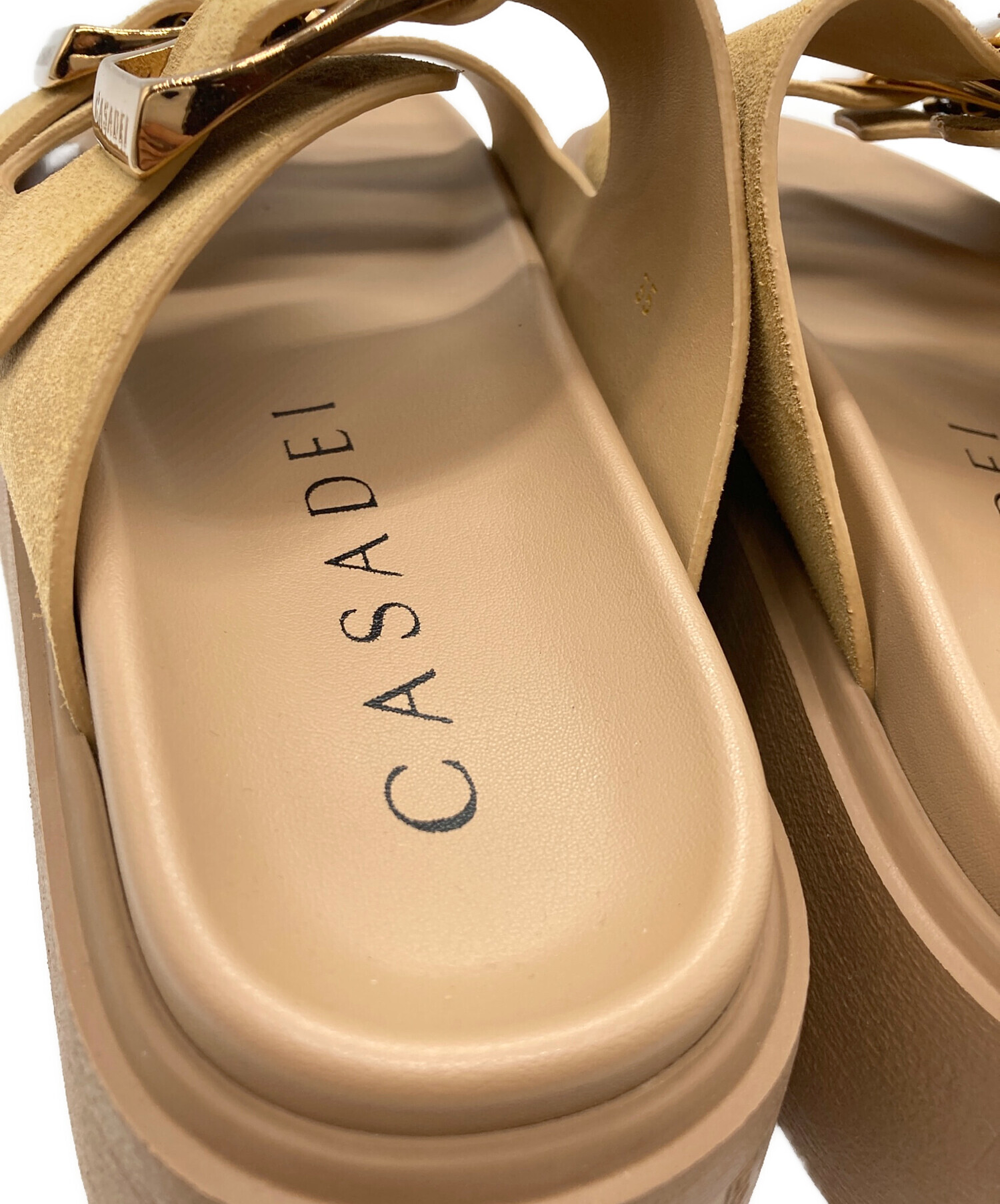 中古・古着通販】CASADEI (カサディ) BIRKY SANDAL ブラウン サイズ:35