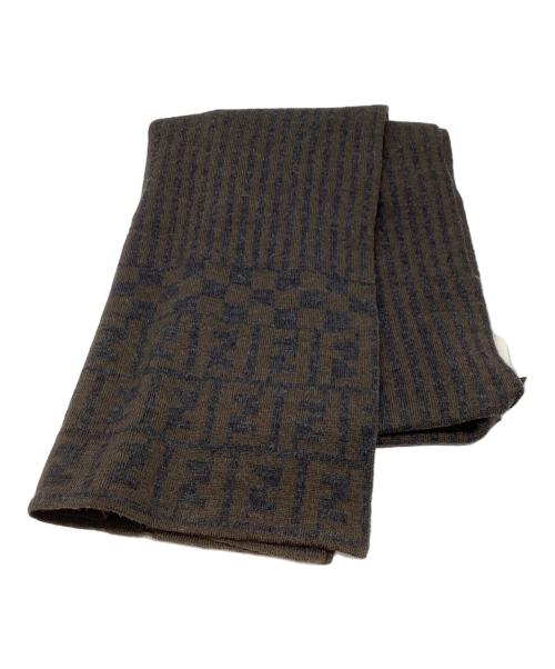 中古・古着通販】FENDI (フェンディ) ズッカ柄ストライプマフラー