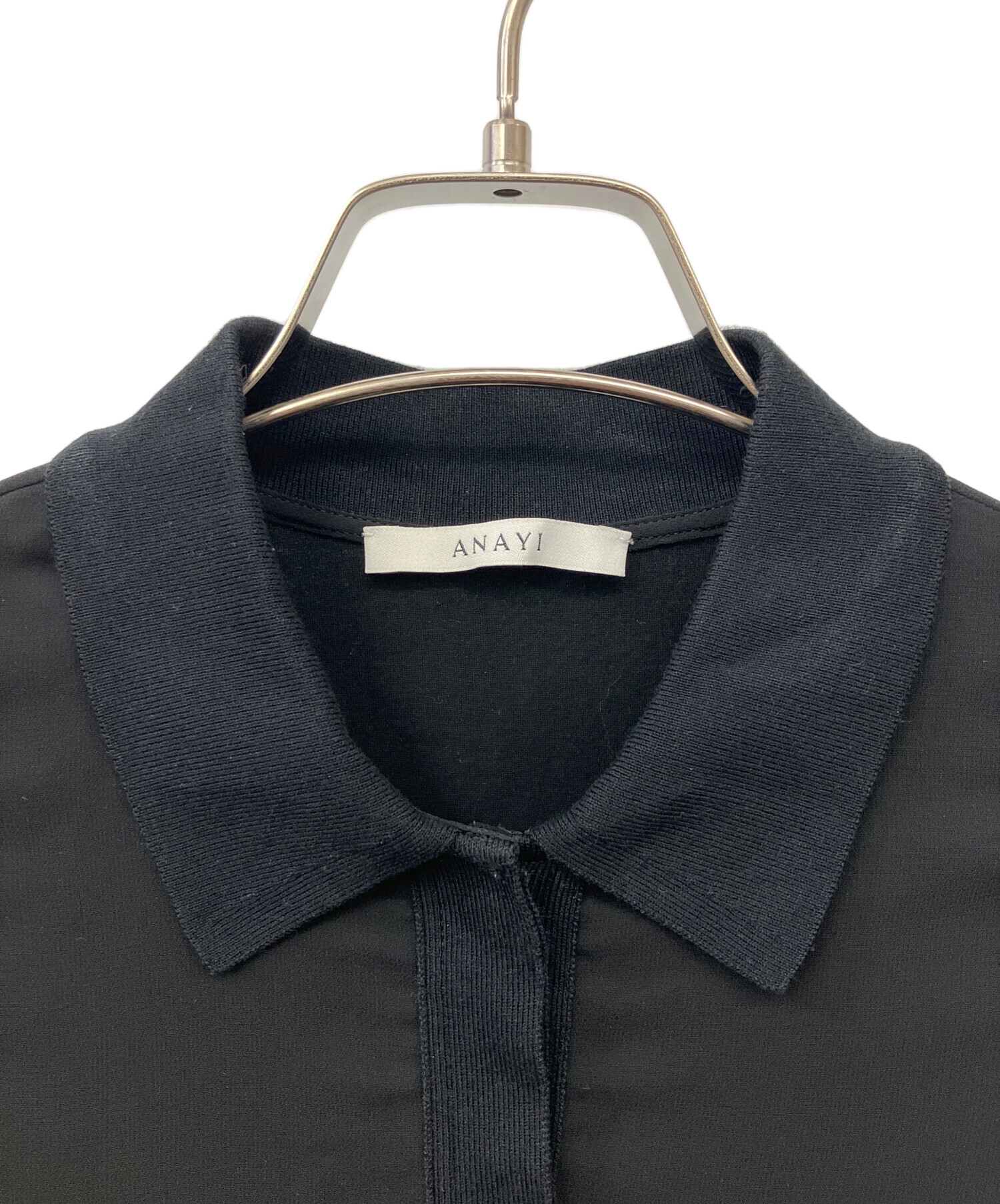 中古・古着通販】ANAYI (アナイ) シフォンコンビスキッパー衿 
