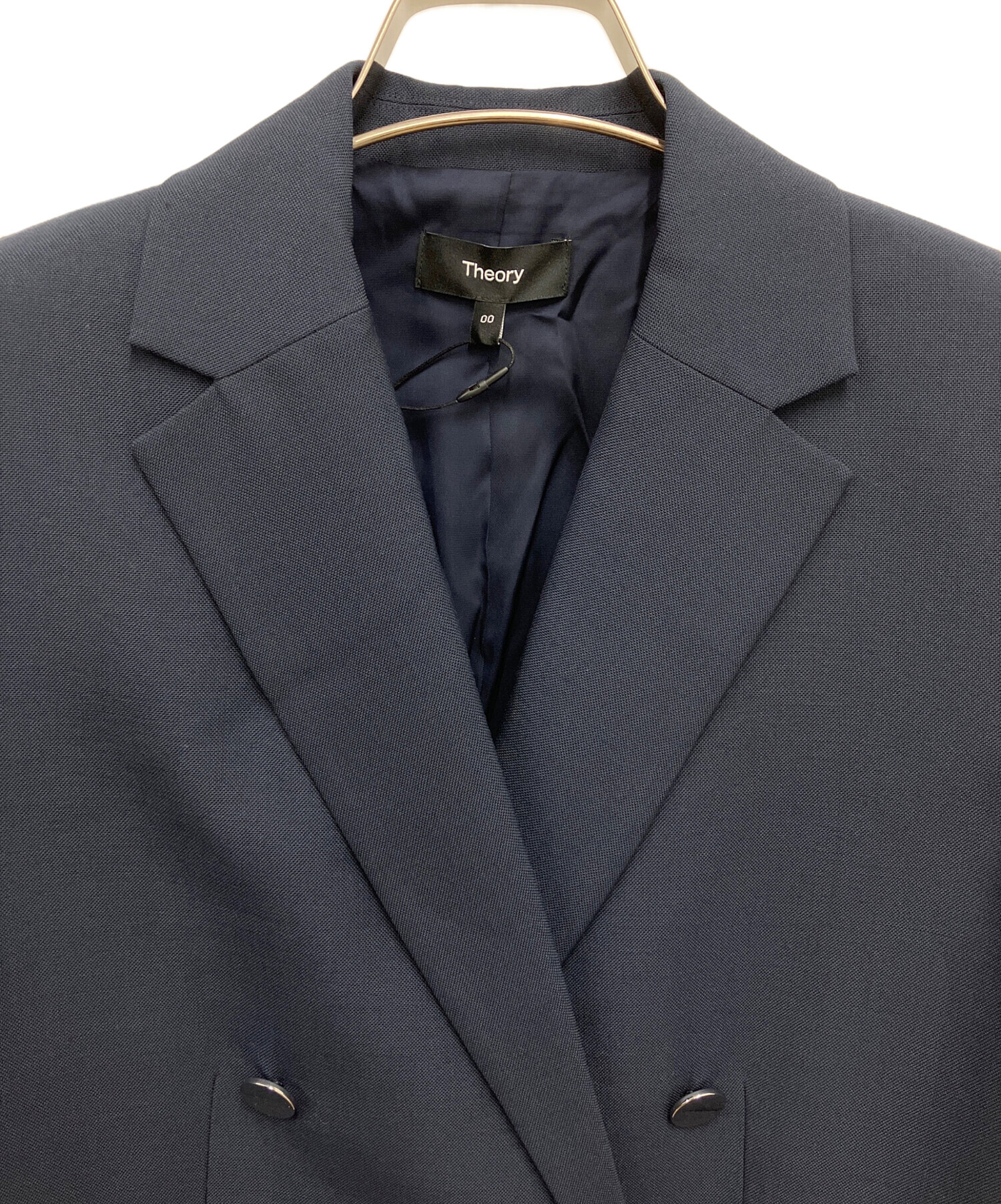 中古・古着通販】theory (セオリー) Oxford Wool Boxy DB JKT ネイビー
