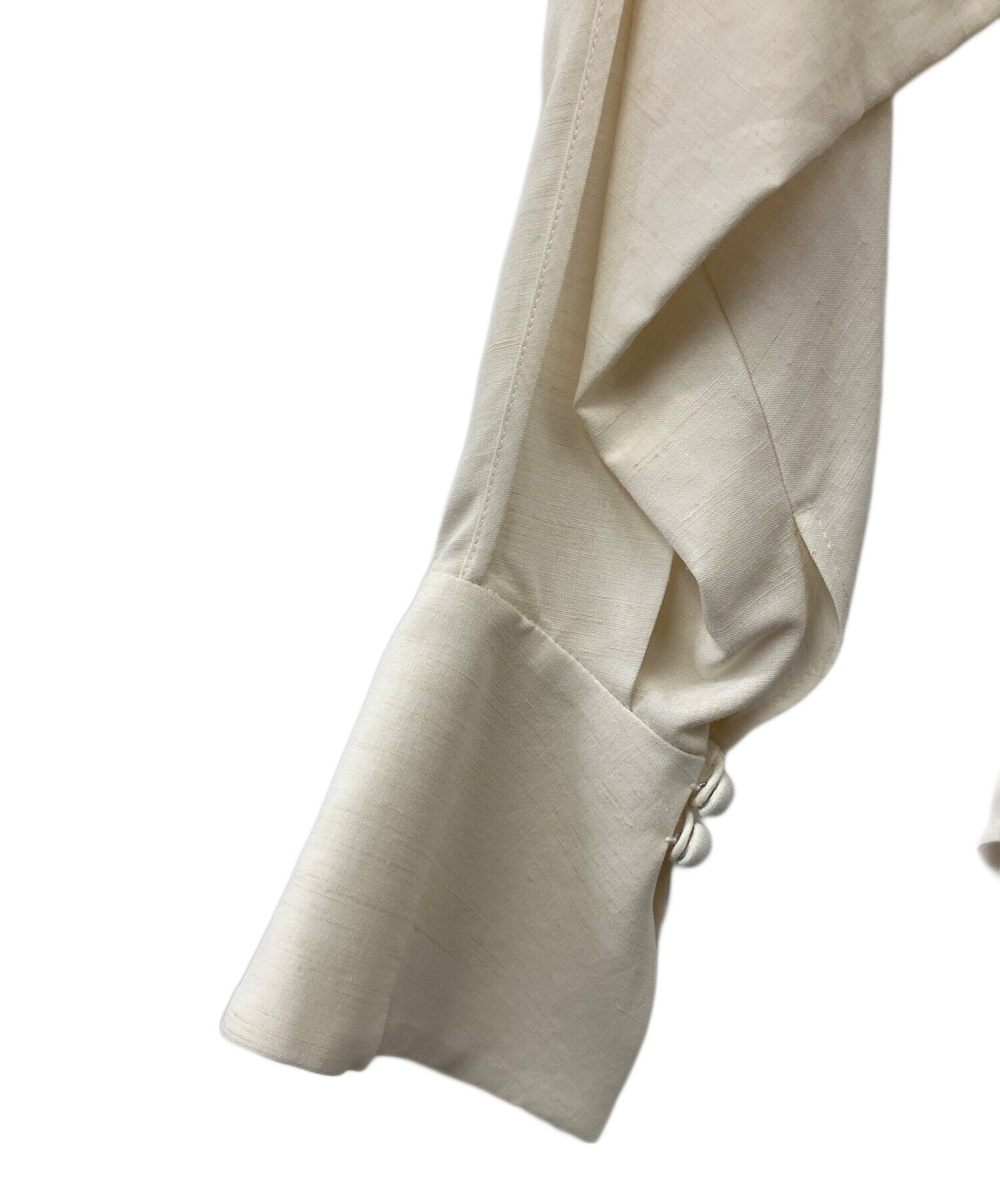 mame  シャツジャケット　Viscose Hemp Round Shirt 中古・古着通販】Mame Kurogouchi (マメクロゴウチ) Viscose Hemp