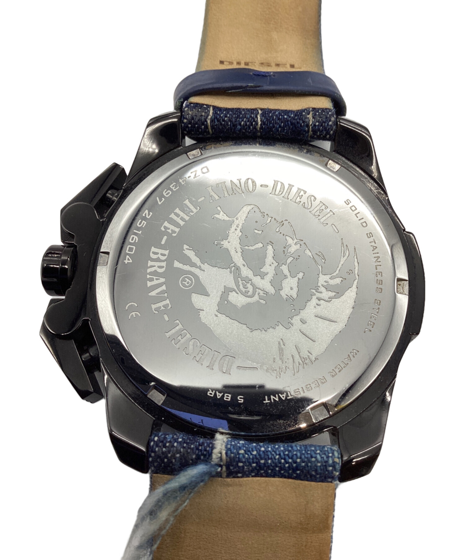 中古・古着通販】DIESEL (ディーゼル) 腕時計 ブラック｜ブランド