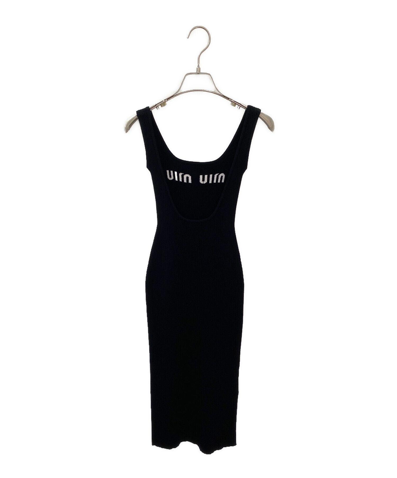 中古・古着通販】MIU MIU (ミュウミュウ) Brand logo Viscose dress 