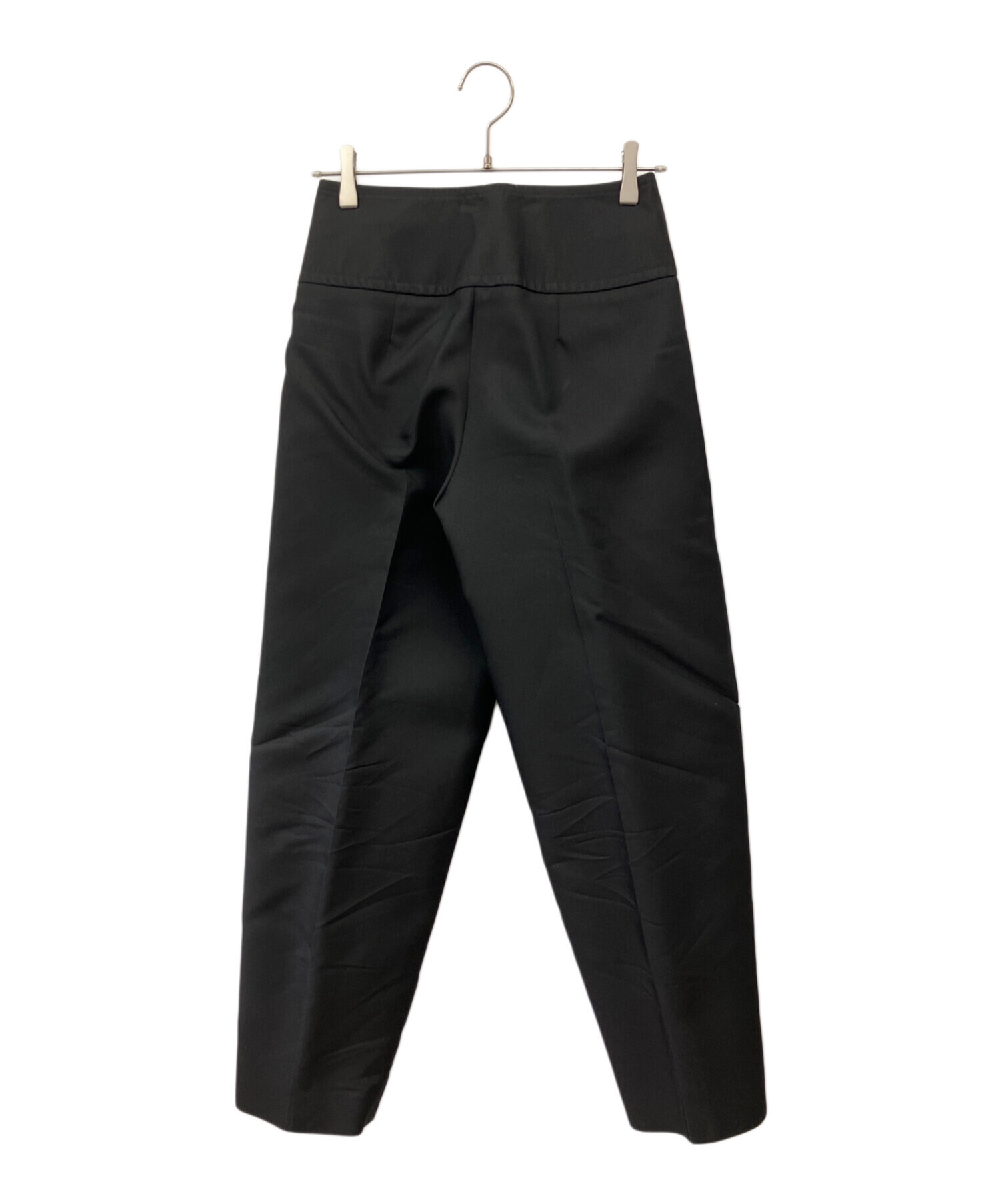 JIL SANDER ブラック タックパンツ 未使用タグ付 ジルサンダー 中古・古着通販】JIL SANDER (ジルサンダー) ハイウエストタックパンツ