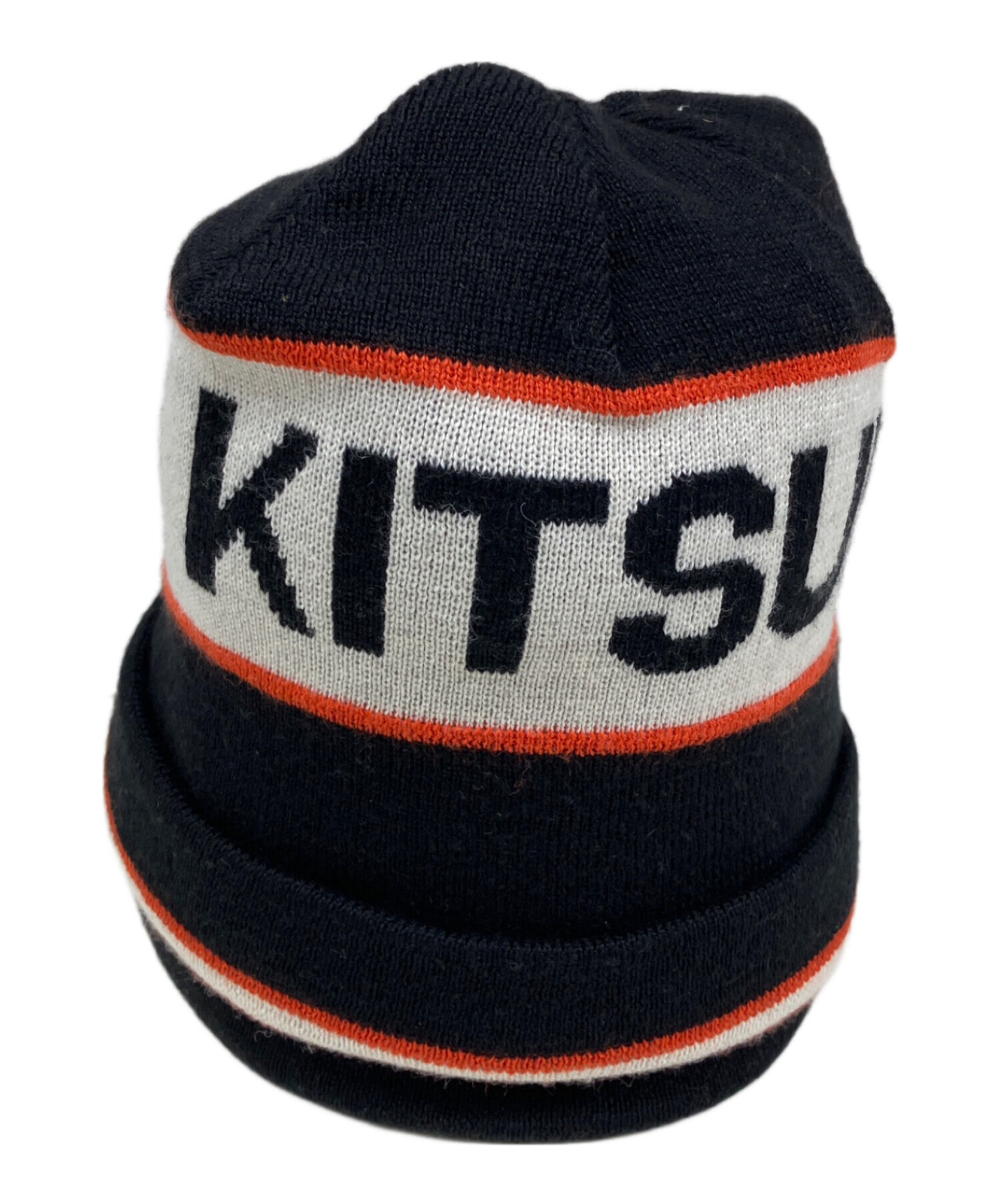 中古・古着通販】MAISON KITSUNE (メゾンキツネ) ロゴウールニット
