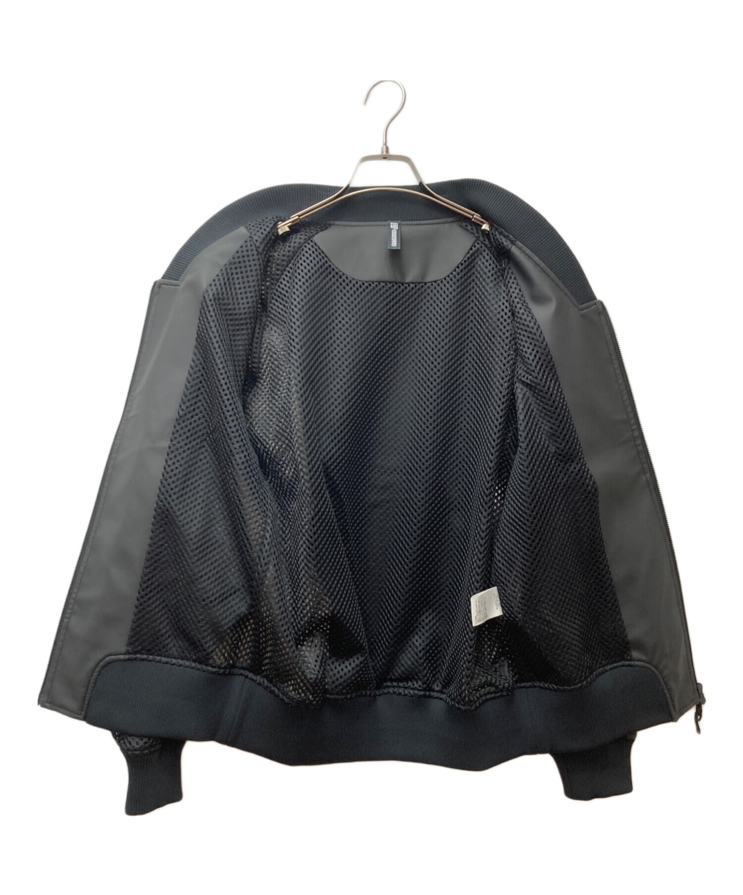 中古・古着通販】ennerre (エネーレ) メッシュジップブルゾン ブラック 