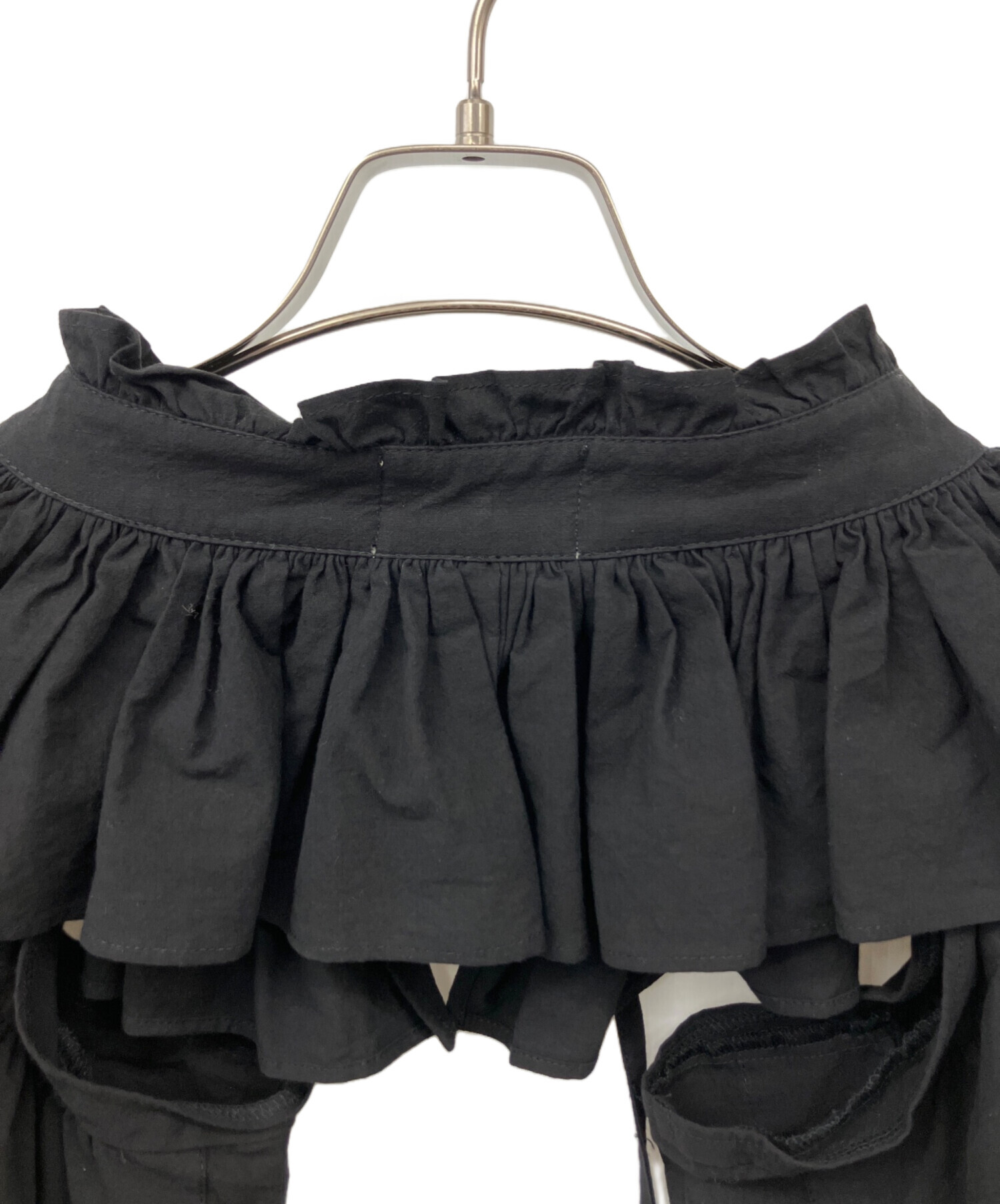 中古・古着通販】papier (パピエ) Holder blouse ブラック サイズ:Free