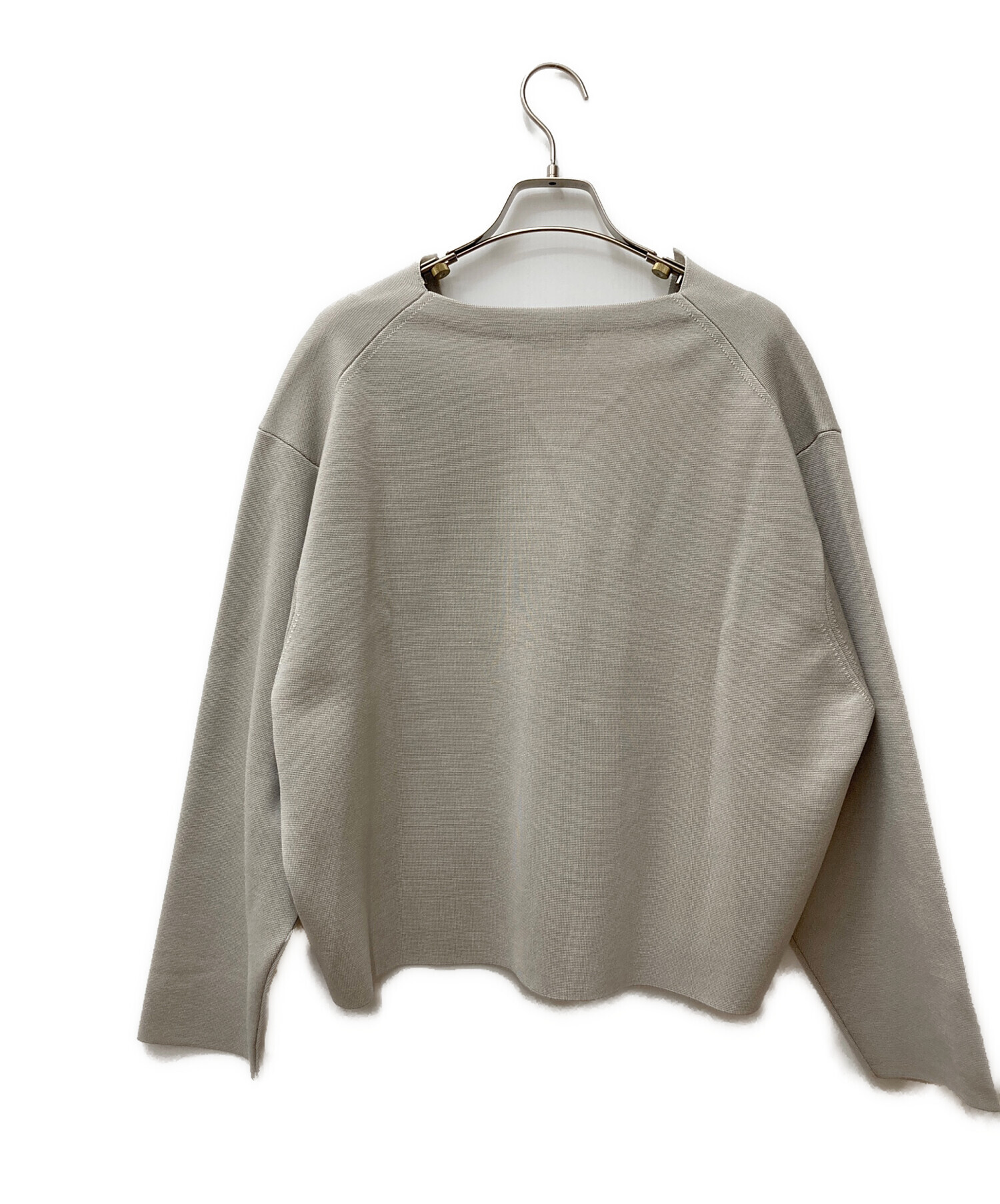 中古・古着通販】ebure (エブール) シルクウールミラノ深Vニット  