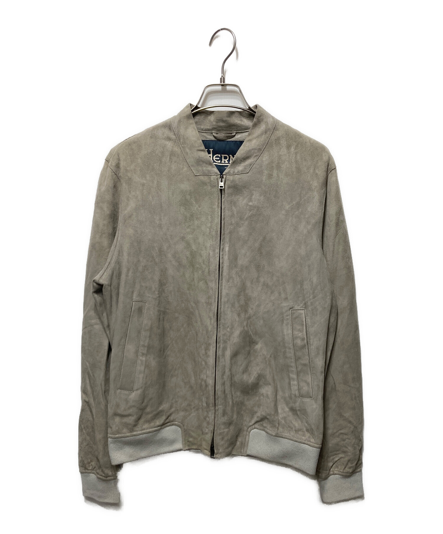 中古・古着通販】HERNO (ヘルノ) ストレッチゴートスエードジップ 