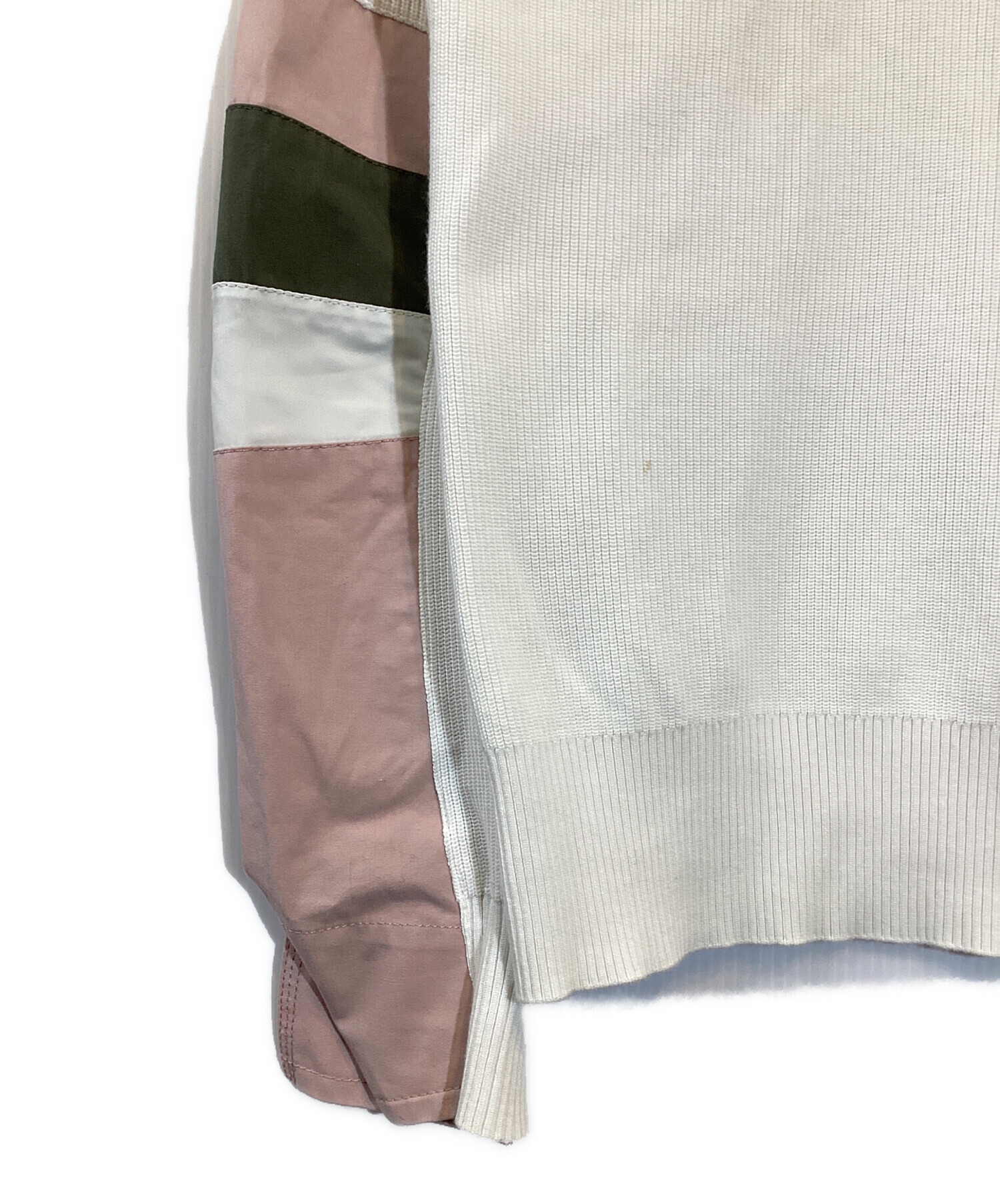 中古・古着通販】sacai (サカイ) COTTON NYLON OXFORD KNIT PULLOVER 