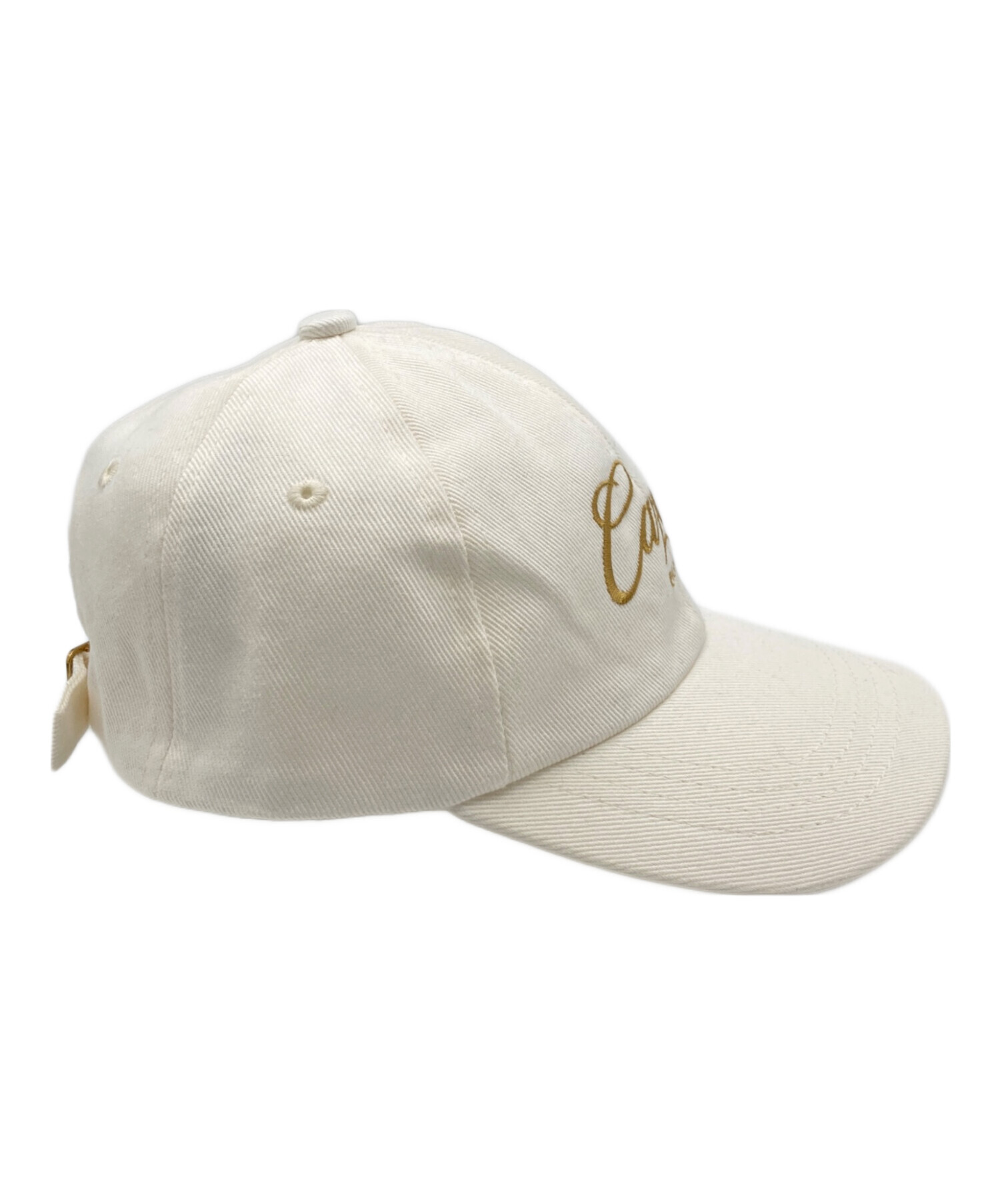 Casablanca ウサギ ロゴ刺繍 キャップ ホワイト 中古・古着通販】CASABLANCA (カサブランカ) Caza Embroidered Cap