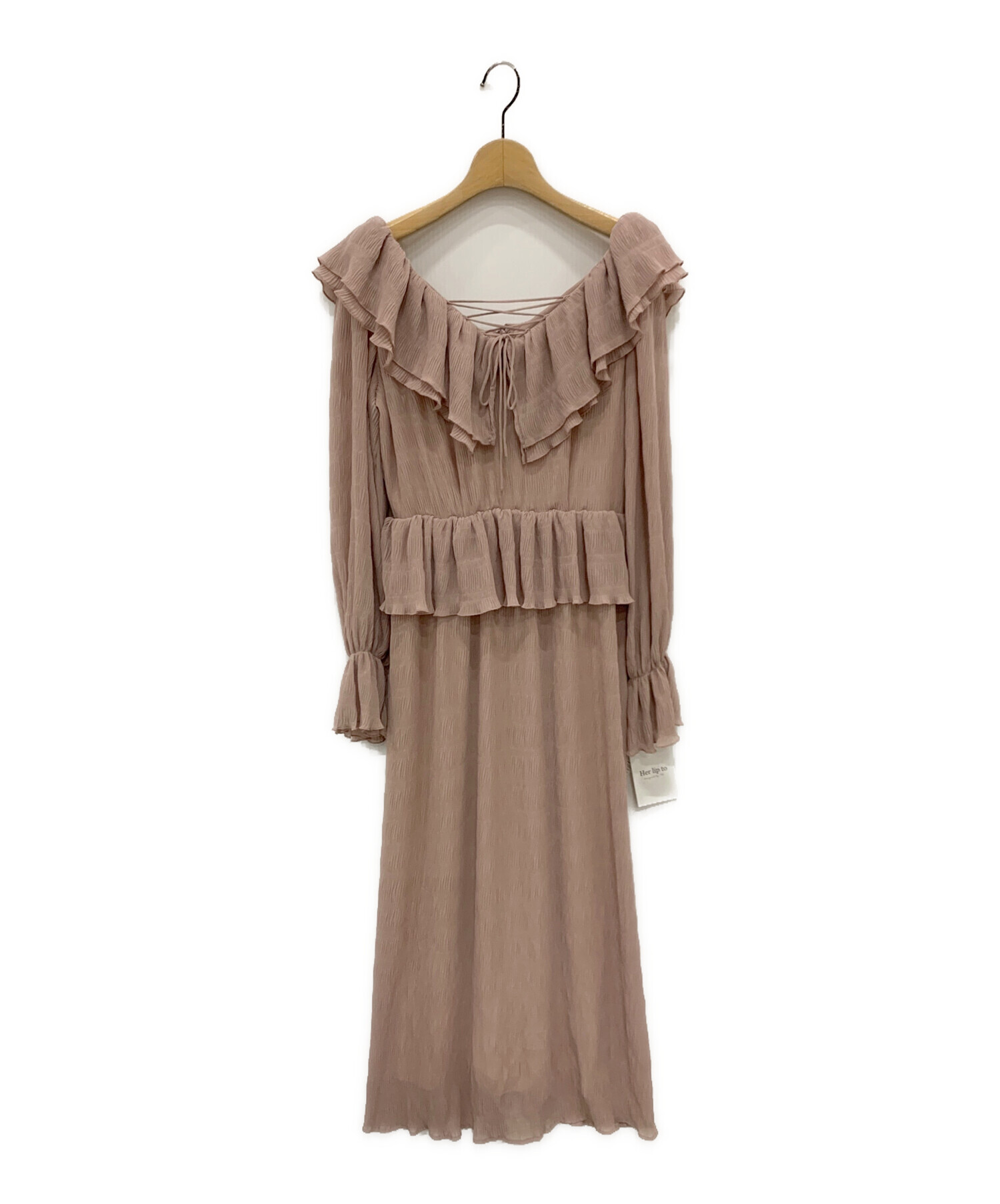 Her lip to Majolica Pleated Long Dress Her lip to（ハーリップトゥー）の「Majolica  Pleated Her lip to Majolica Pleated Long Dress