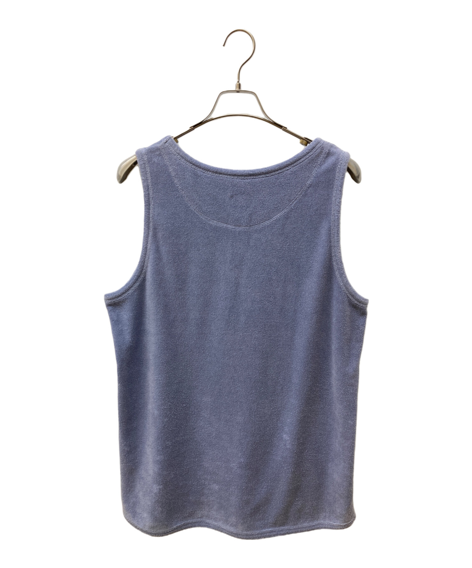 中古・古着通販】stussy (ステューシー) パイル地タンクトップ ブルー 
