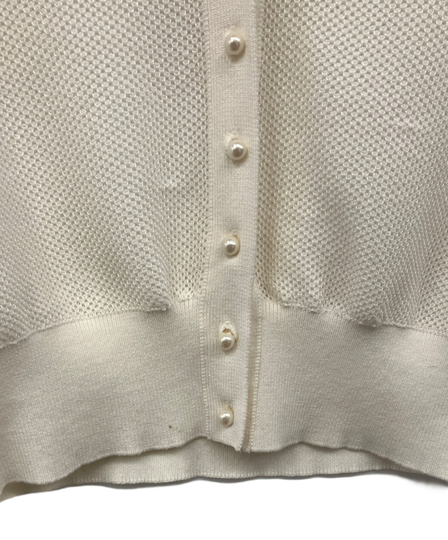 中古・古着通販】ANAYI (アナイ) 和紙タックかのこVネック