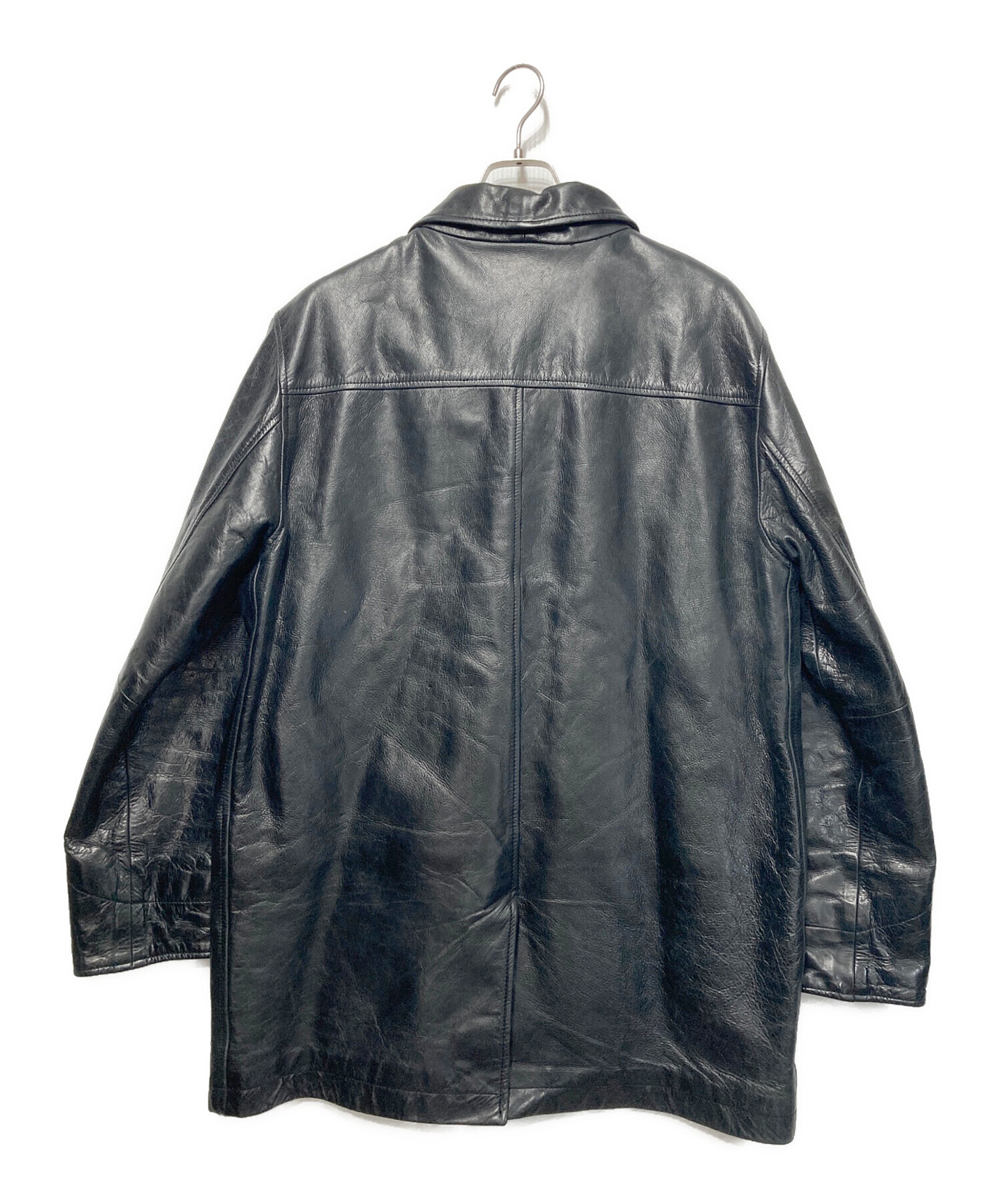 GAP　00s　名作　カウレザー　ジャケット ブラック　L 中古・古着通販】GAP (ギャップ) カウレザージャケット ブラック