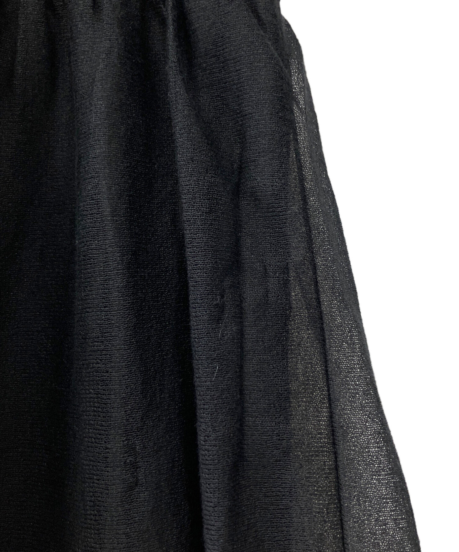 23SS♡ANAYI シアーボリューム半袖ニットワンピース 36 ボーダー 中古・古着通販】ANAYI (アナイ) シアーボリュームニット ワンピース